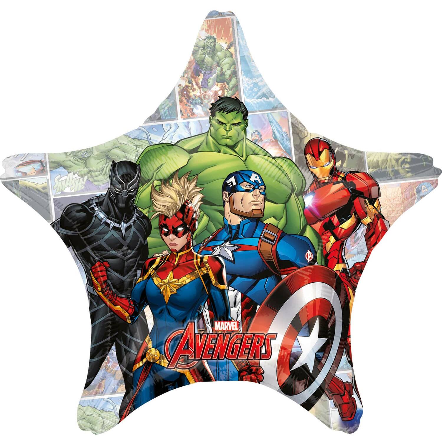 Foil Balloon - Shape - Star - Avengers Power Unite - 71 x 71 cm