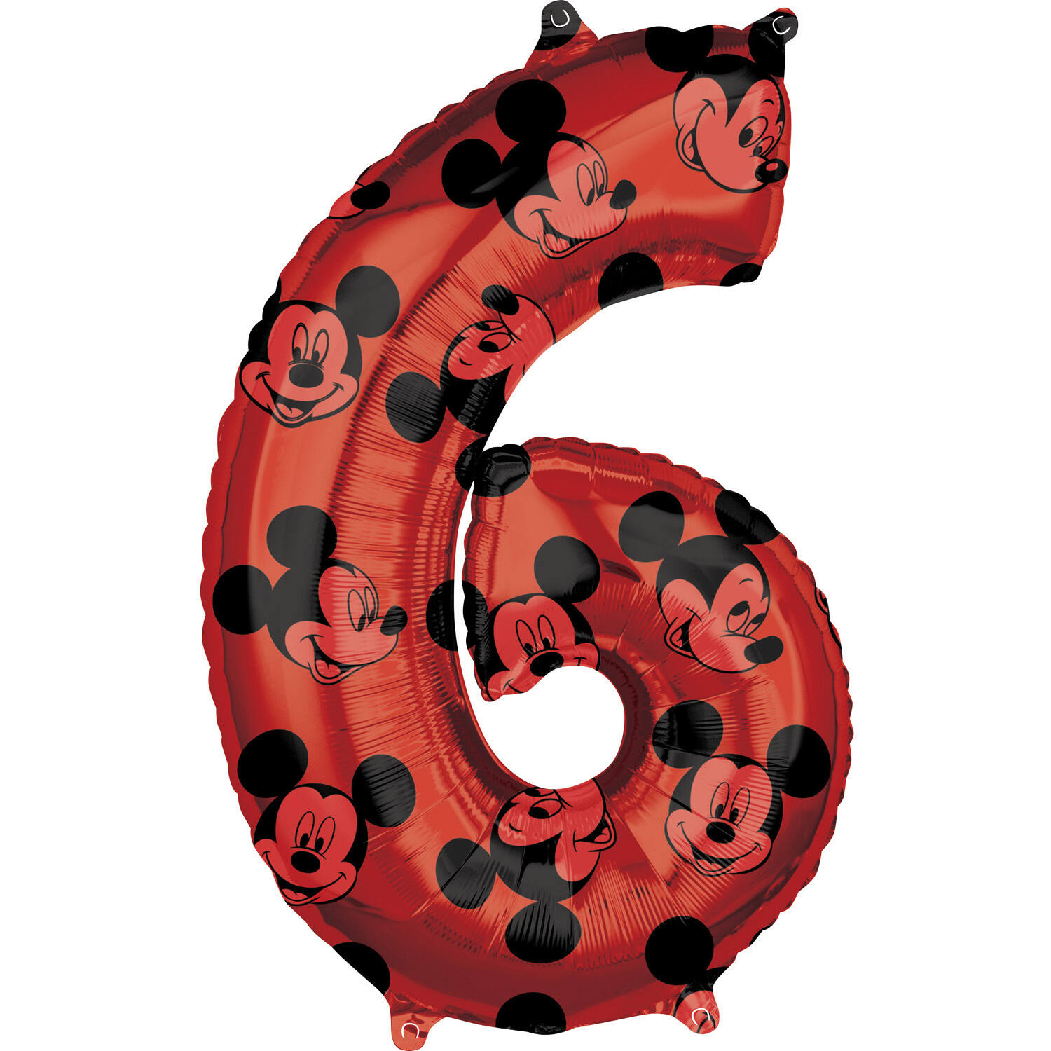 Mid Size Number Mickey Mouse Forever Number 6 Foil Balloon L27 Package