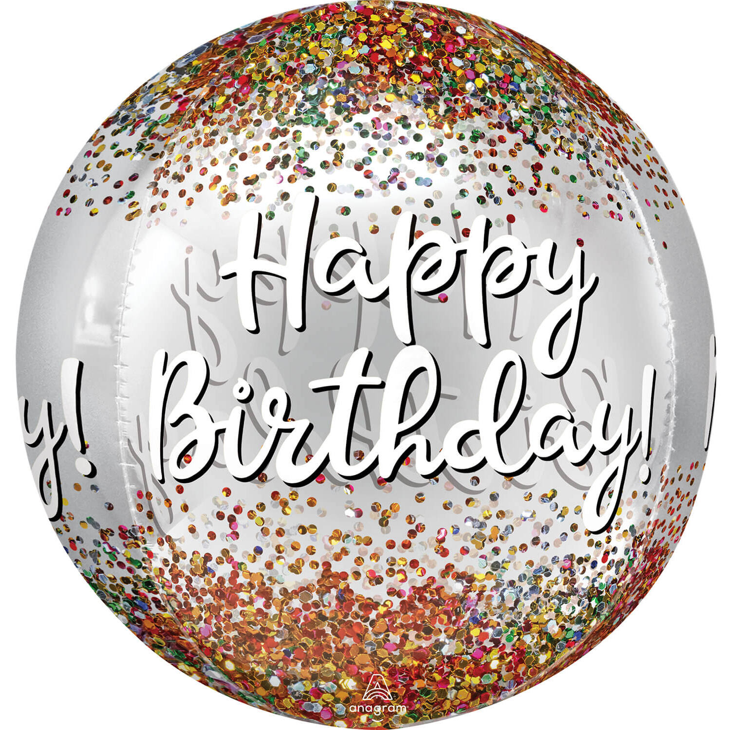 Orbz® – "Happy Birthday" – Sequins – 38 x 40 cm