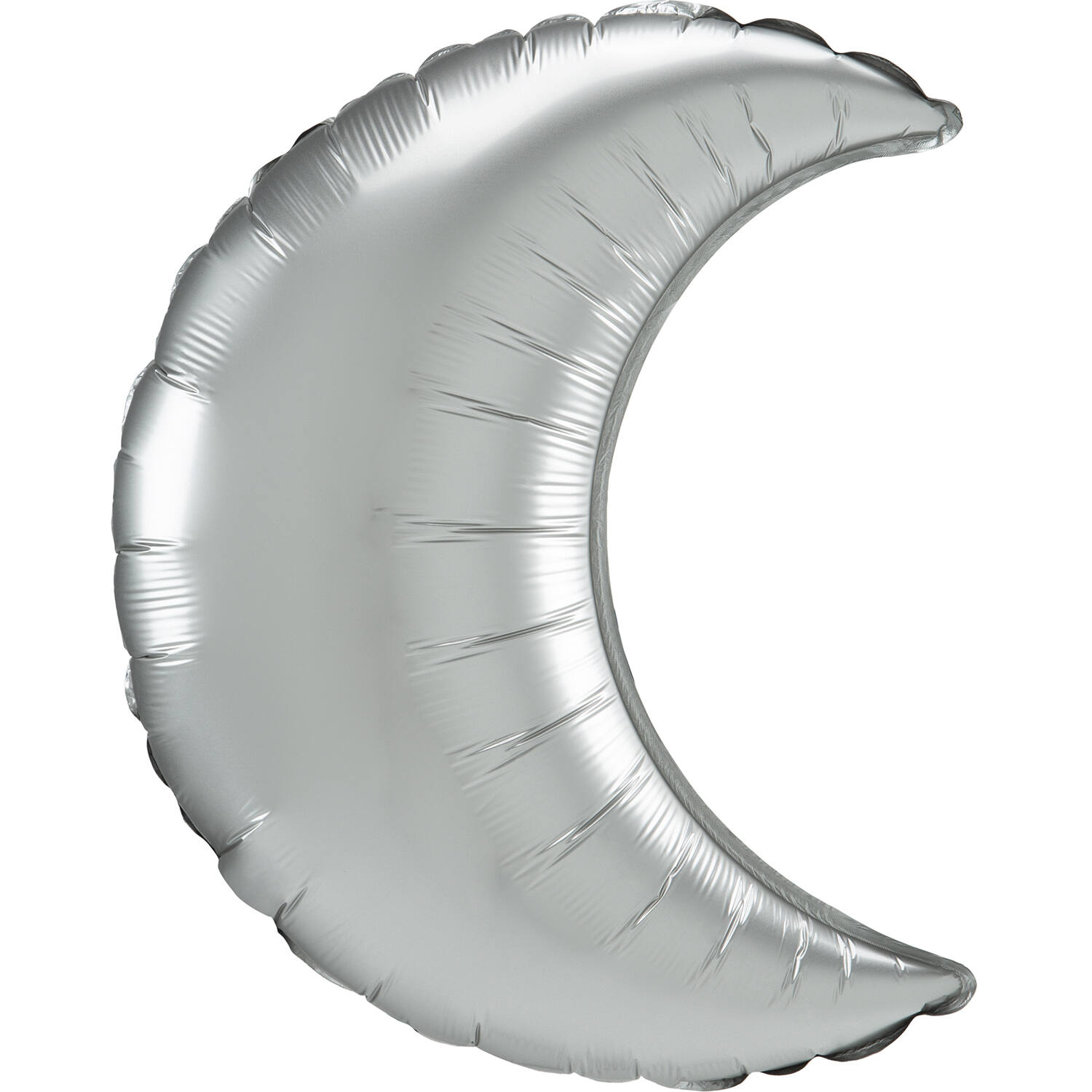 Mini Shape Satin Platinum Crescent