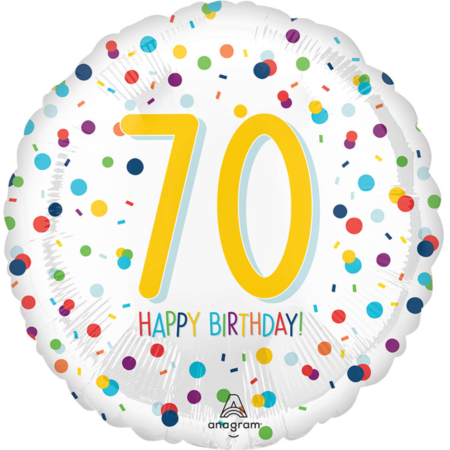 18in/45cm EU Confetti Bday 70
