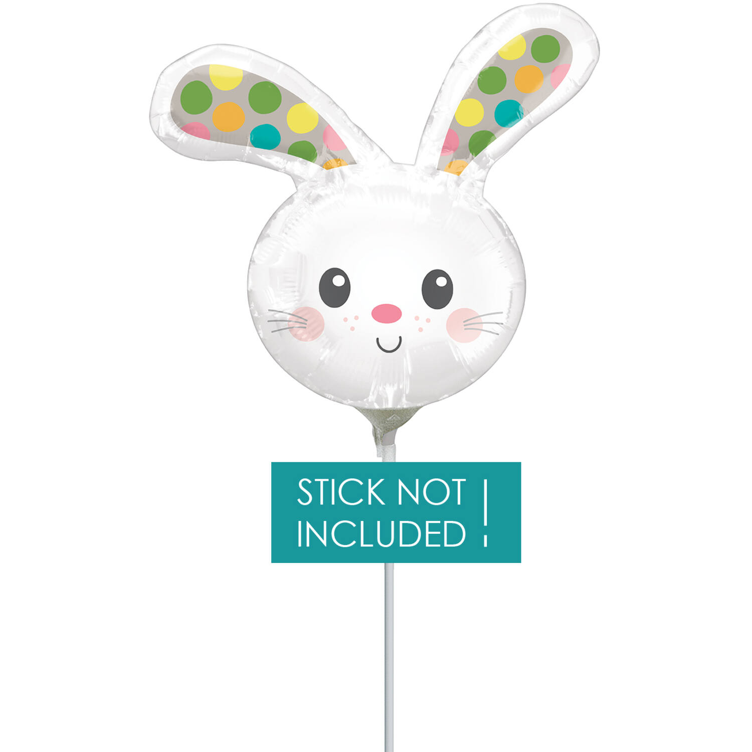 Mini Shape Spotted Bunny Head Foil