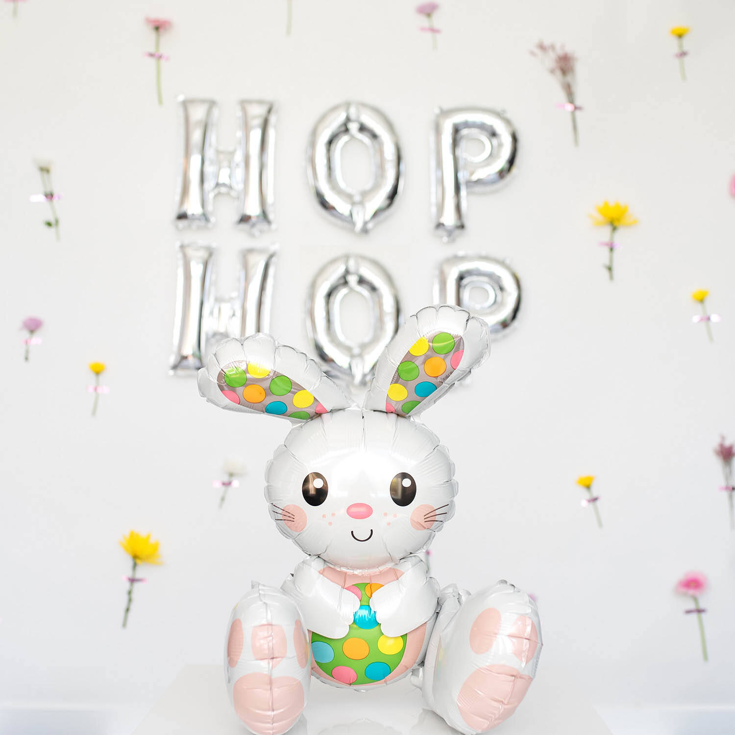 Foil Balloon - Shape - Sitting Easter Bunny - 38 x 50 cm