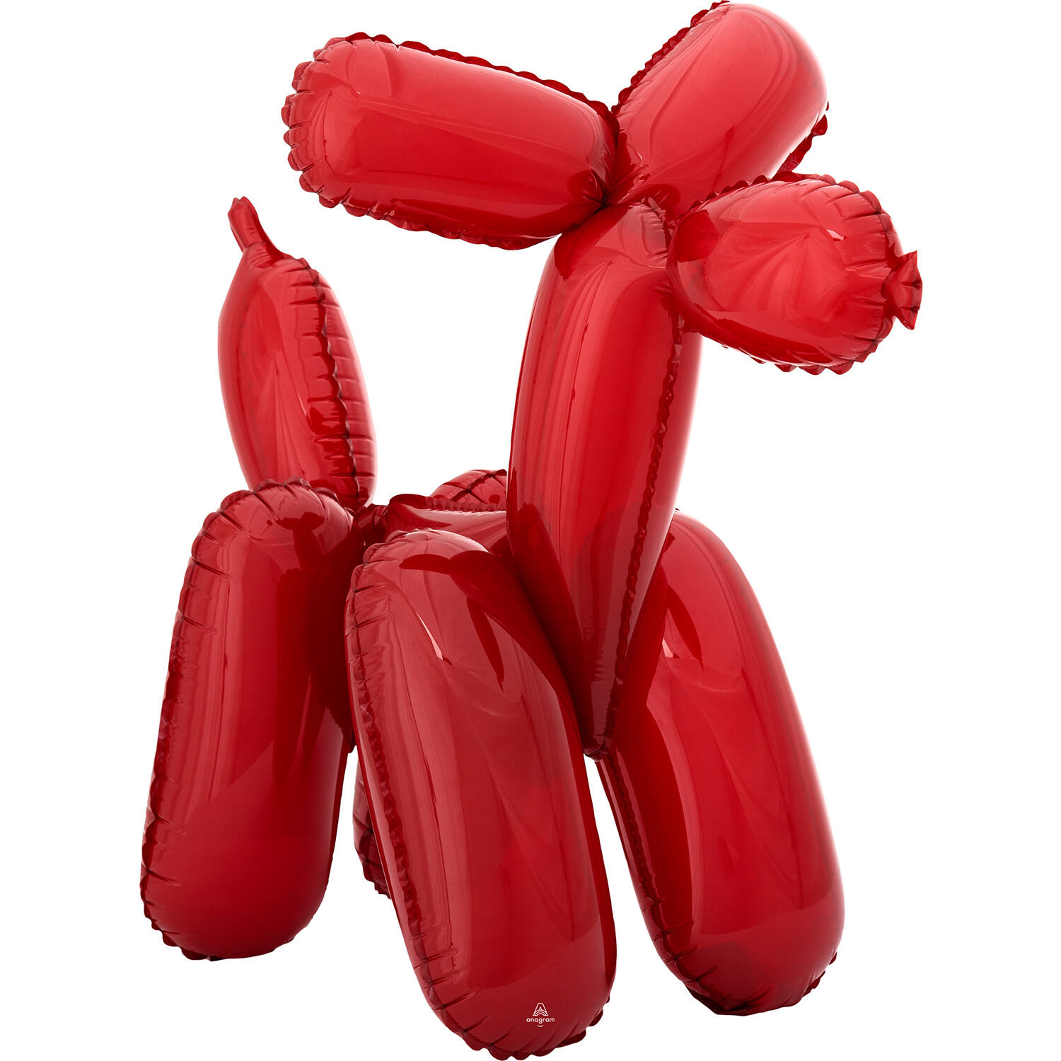 Multi Red Balloon Dog Foil Balloon