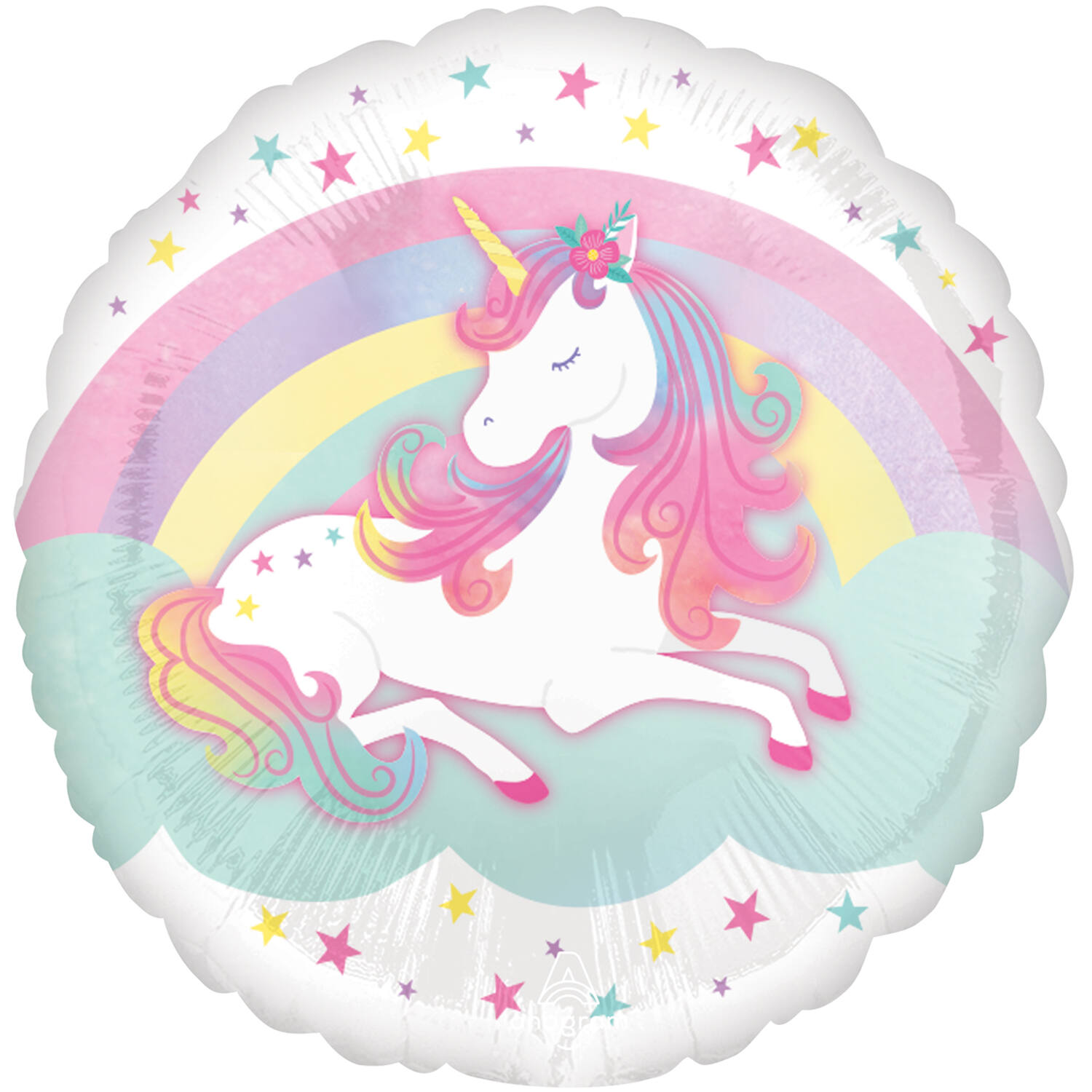 Foil Balloon - Enchanting Unicorn - 45 cm