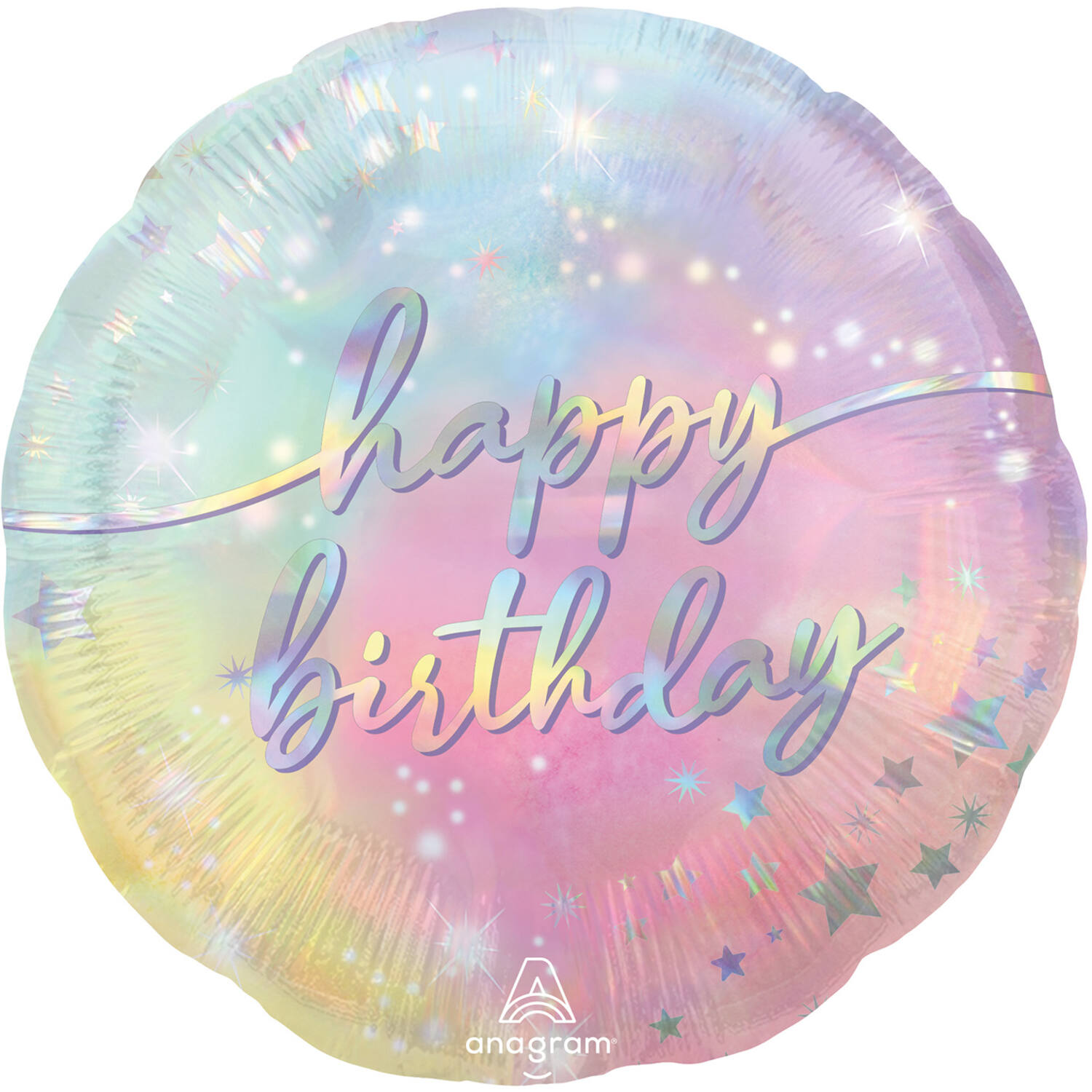Foil Balloon - "happy birthday" - Luminous Birthday - 45 cm