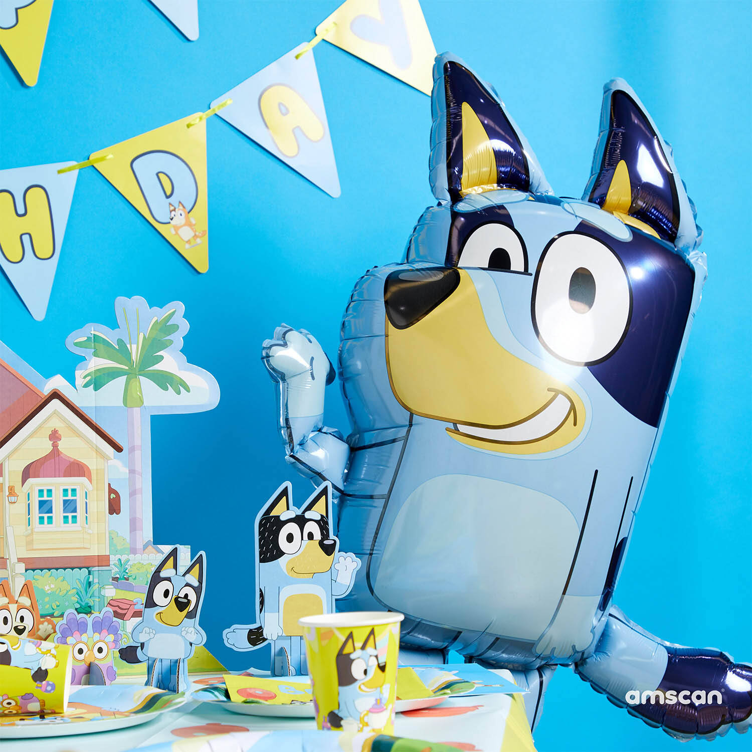 Foil Balloon - Shape - Bluey - 60 x 81 cm