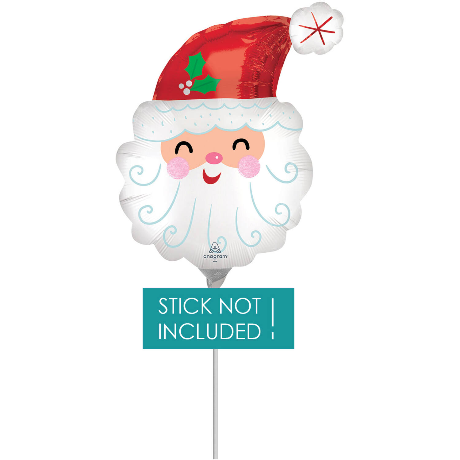 Minishape Smiley Satin Santa Head F