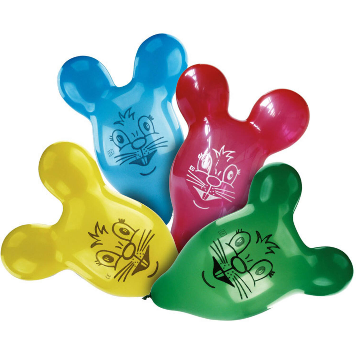 4 Latex Balloons Mouse 60.9 cm / 24"