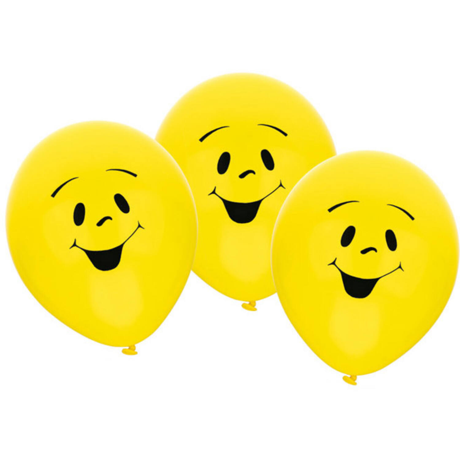 6 Latex Balloons Sunny 22.8 cm / 9"