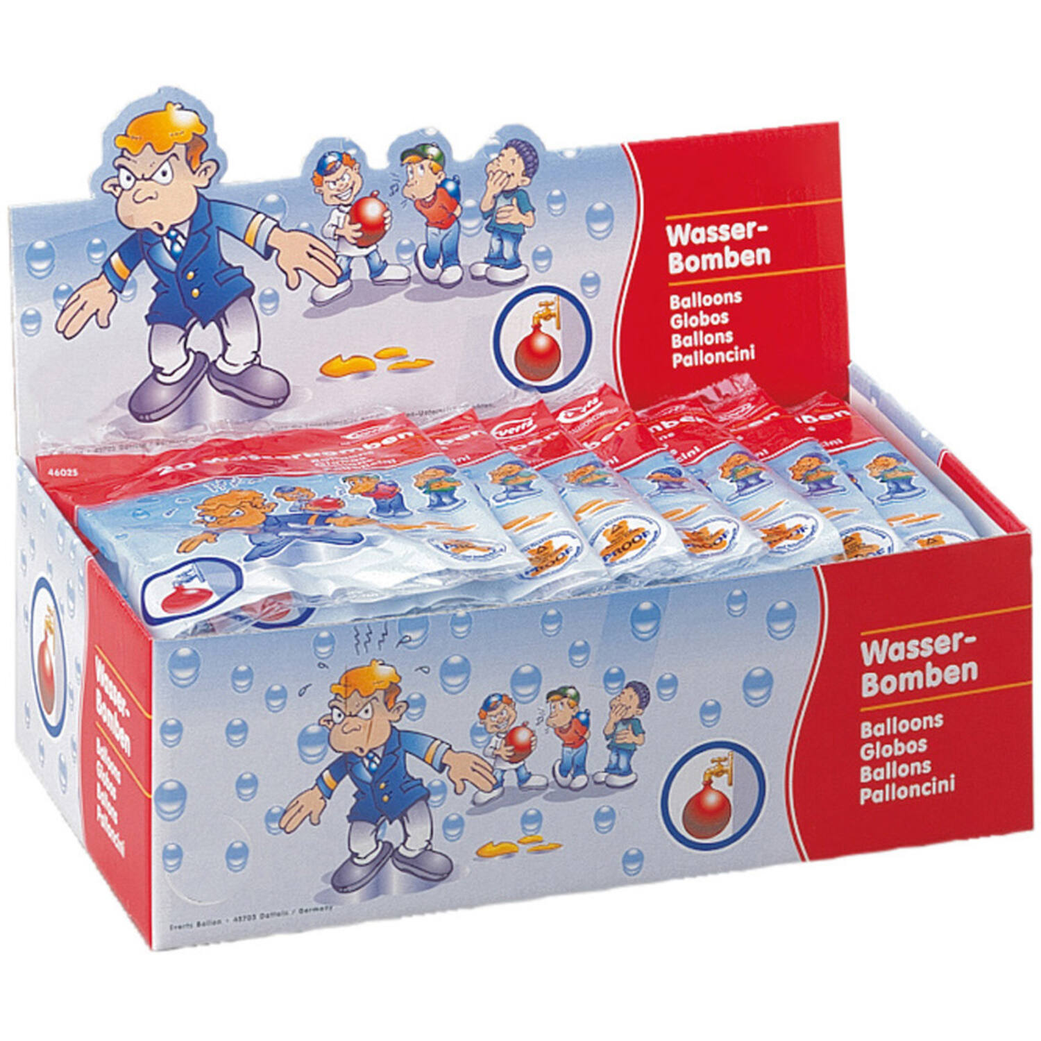 Water Balloon Counter Display 50 bags (20 Water Balloons perbag)