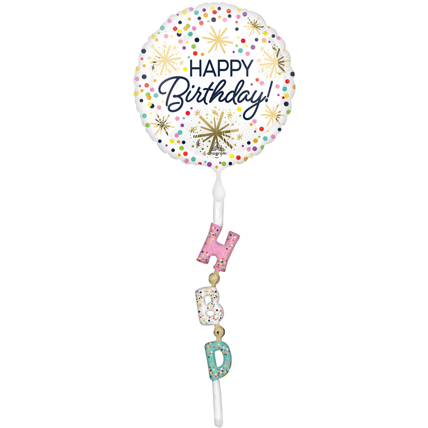 Jumbo Tl Airwalker HBD Confetti