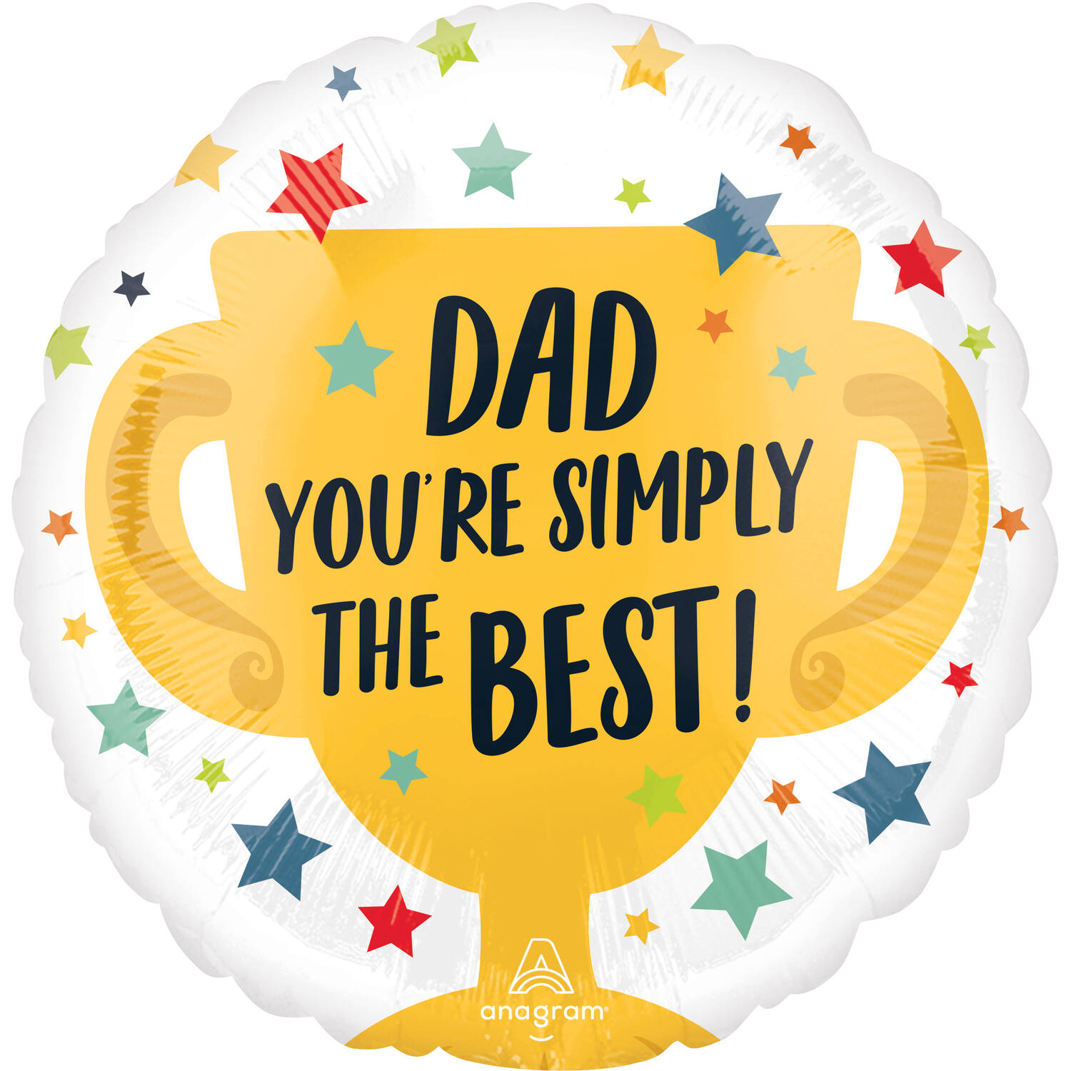 Foil Balloon – "DAD YOU'RE SIMPLY THE BEST" – 45 cm