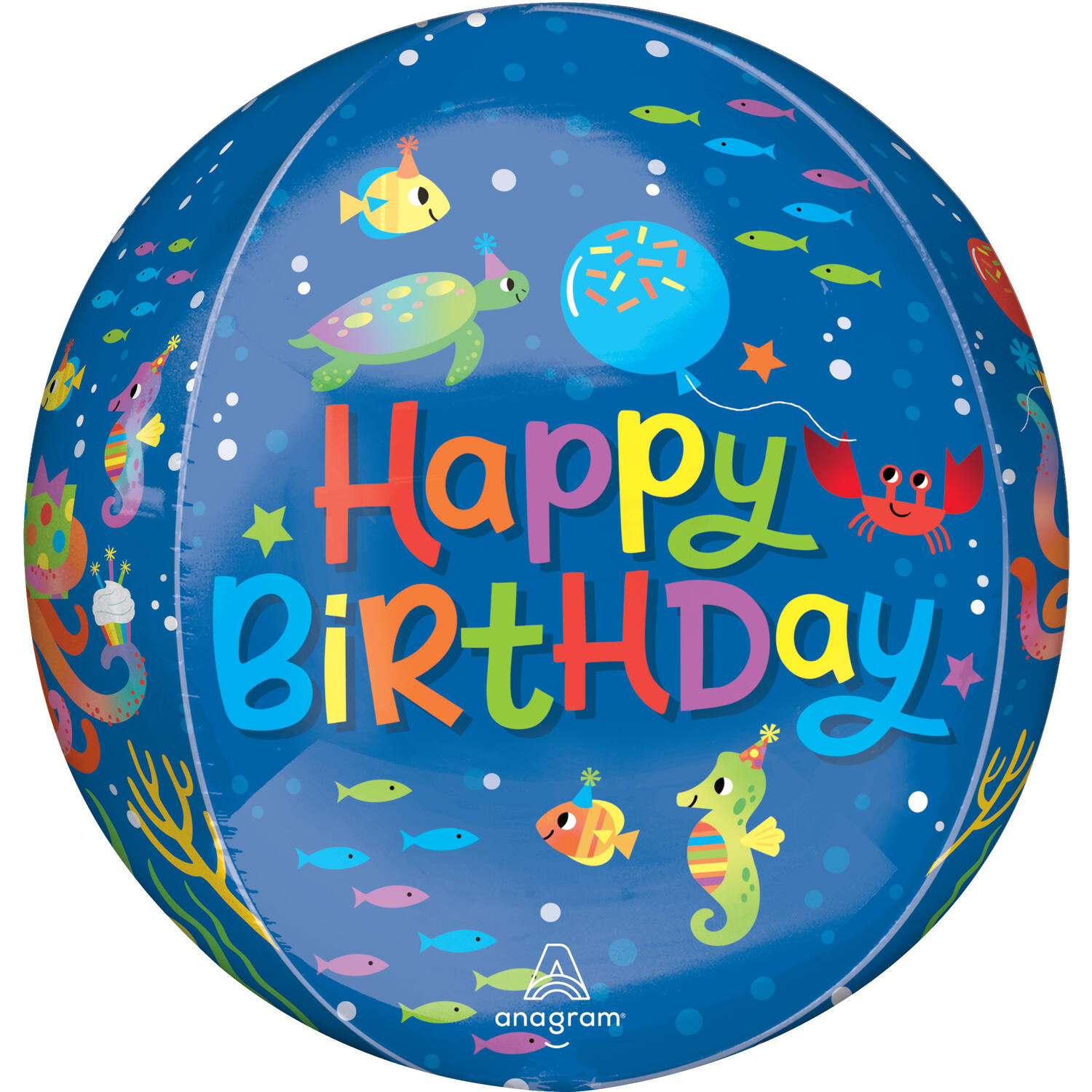 Orbz® - Cute Octopus "Happy Birthday" - 38 x 40 cm