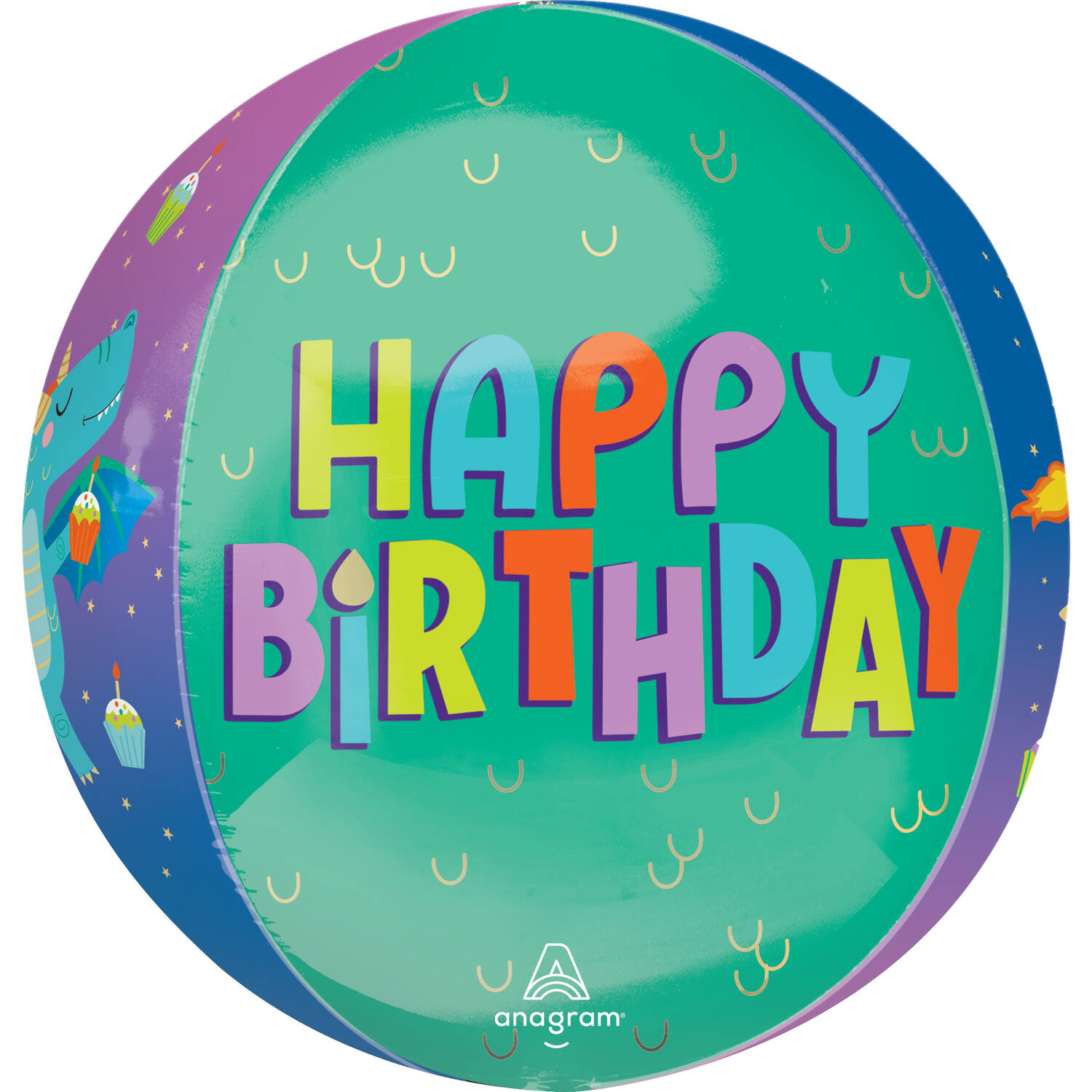 Orbz® - Cute Dragon "Happy Birthday" - 38 x 40 cm