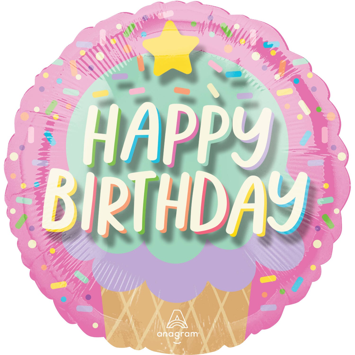 21in/53cm Pano Ice Cream Party Birthday