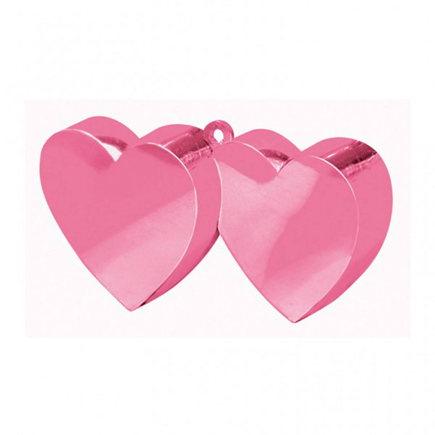 Balloon Weight Double Heart Pink 170 g/6 oz