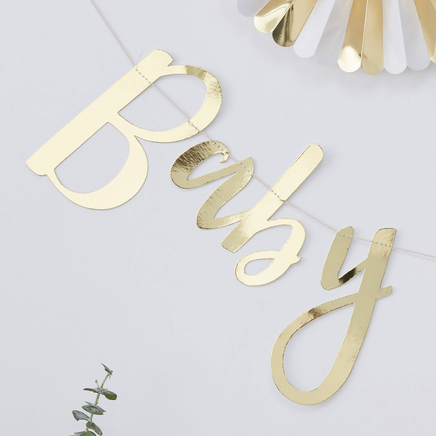 Backdrop - Baby Shower - Gold