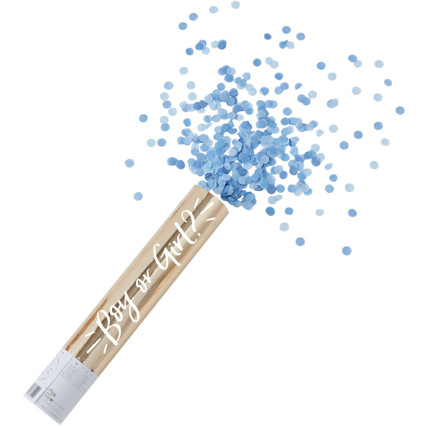 Confetti Cannon Oh Baby Blue 30 x 4.5 cm