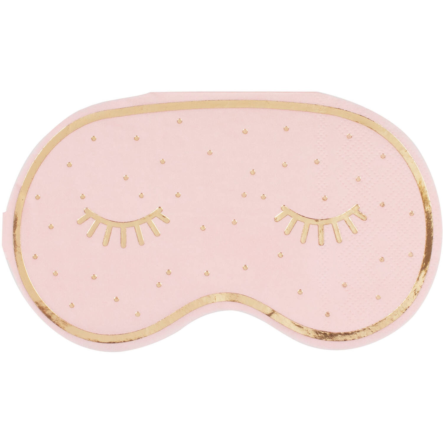 16 Napkins Pamper Party Eye Mask Shaped 16 x 20 cm