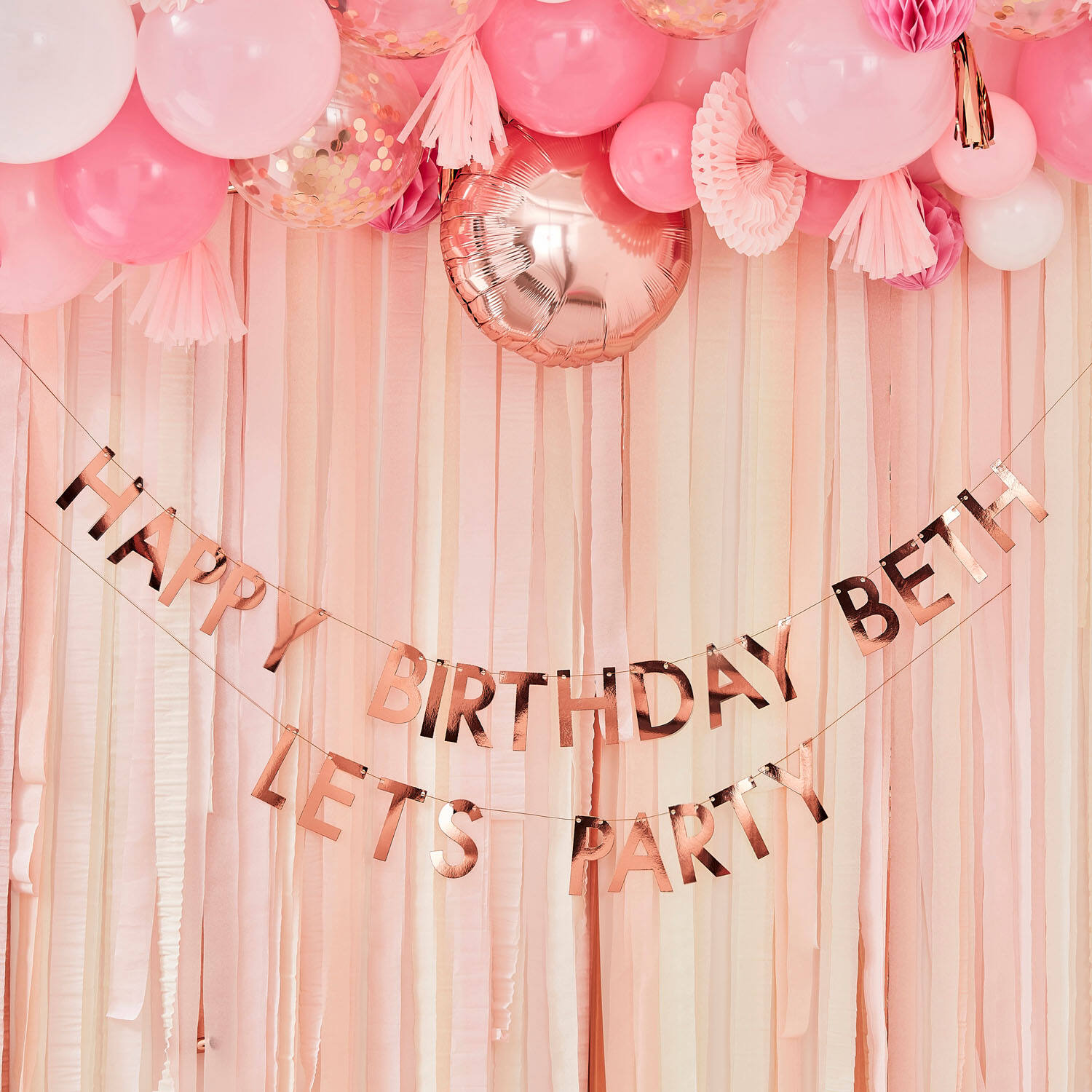 Rose Gold  Customisable Buntin