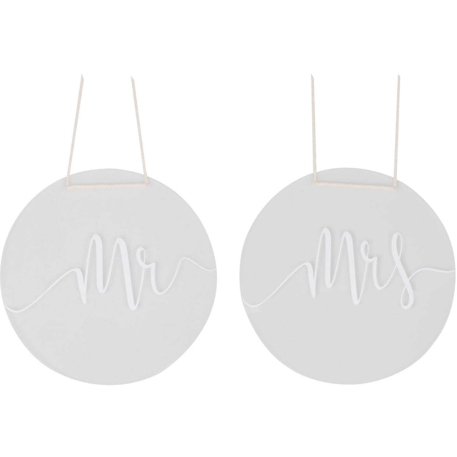 Chaie Signs A Touch Of Pampas Mr. & Mrs. Acrylic / Cotton 30 cm