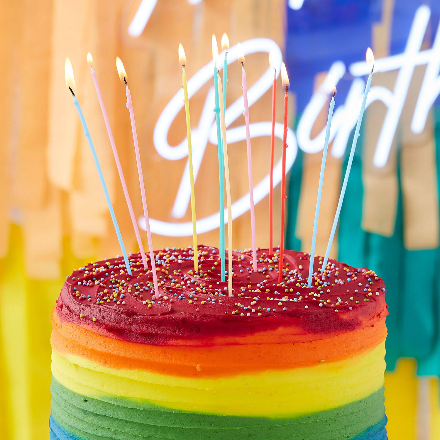 Candles - Multi Coloured Tall