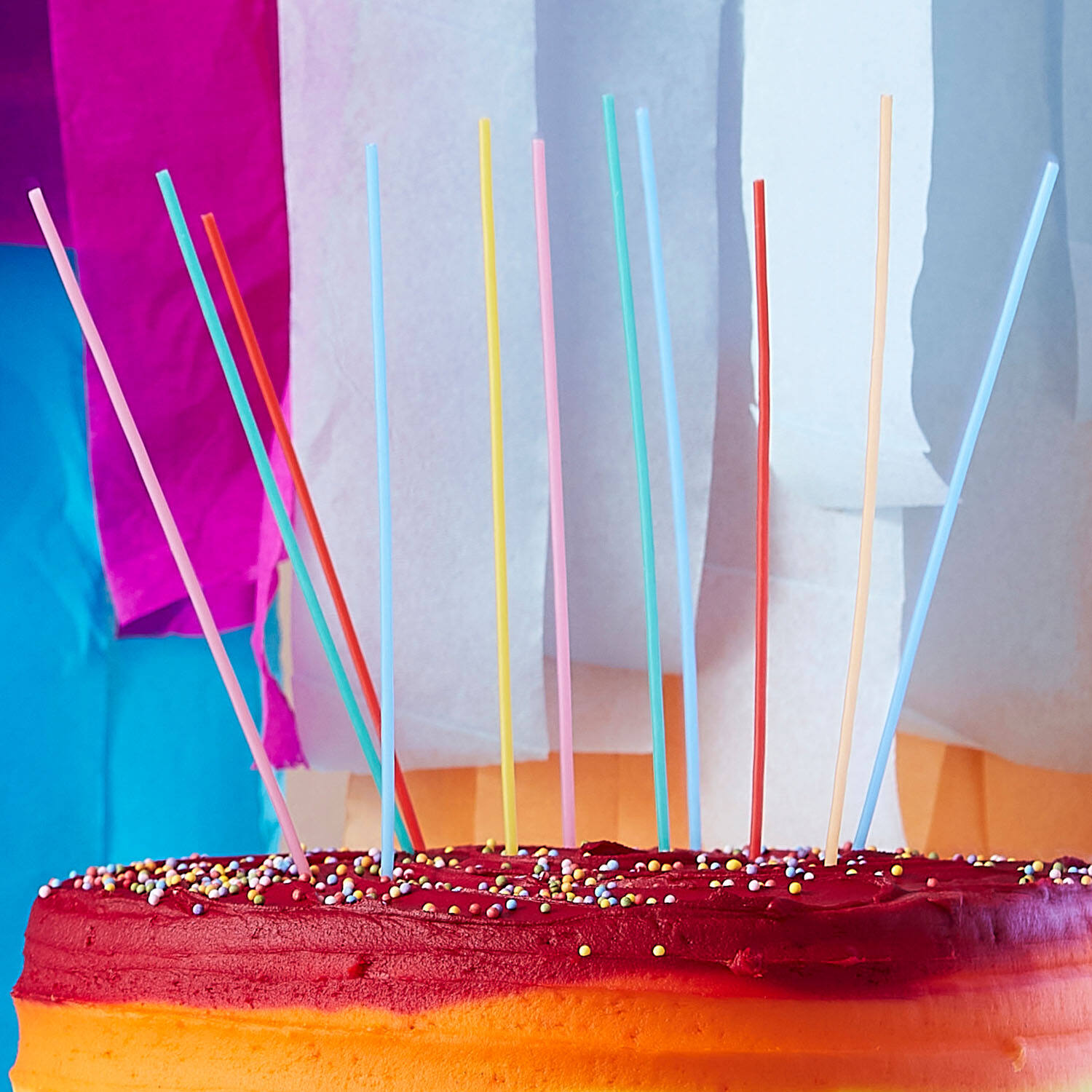 Candles - Multi Coloured Tall