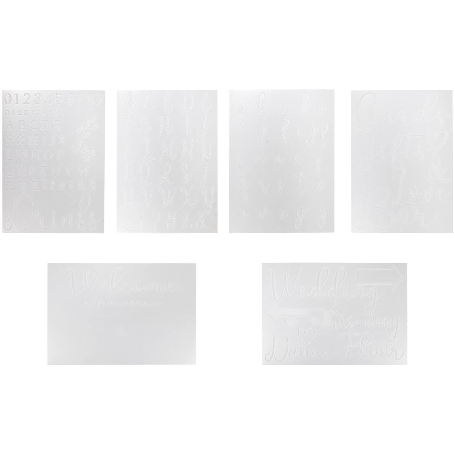 Stencils - Wedding