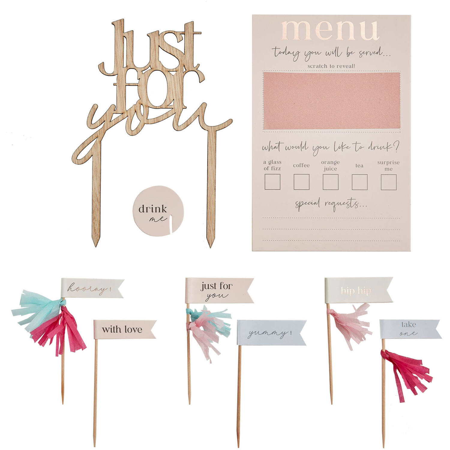 Customisable Breakfast In Bed Set - Rose Gold