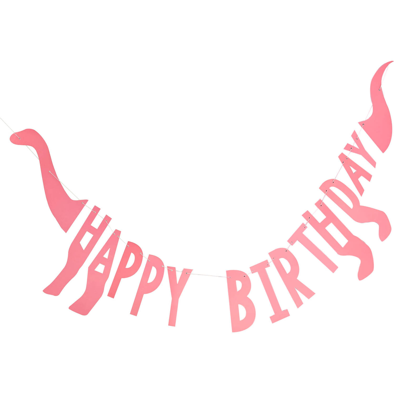 Bunting - Happy Birthday Dino Shaped