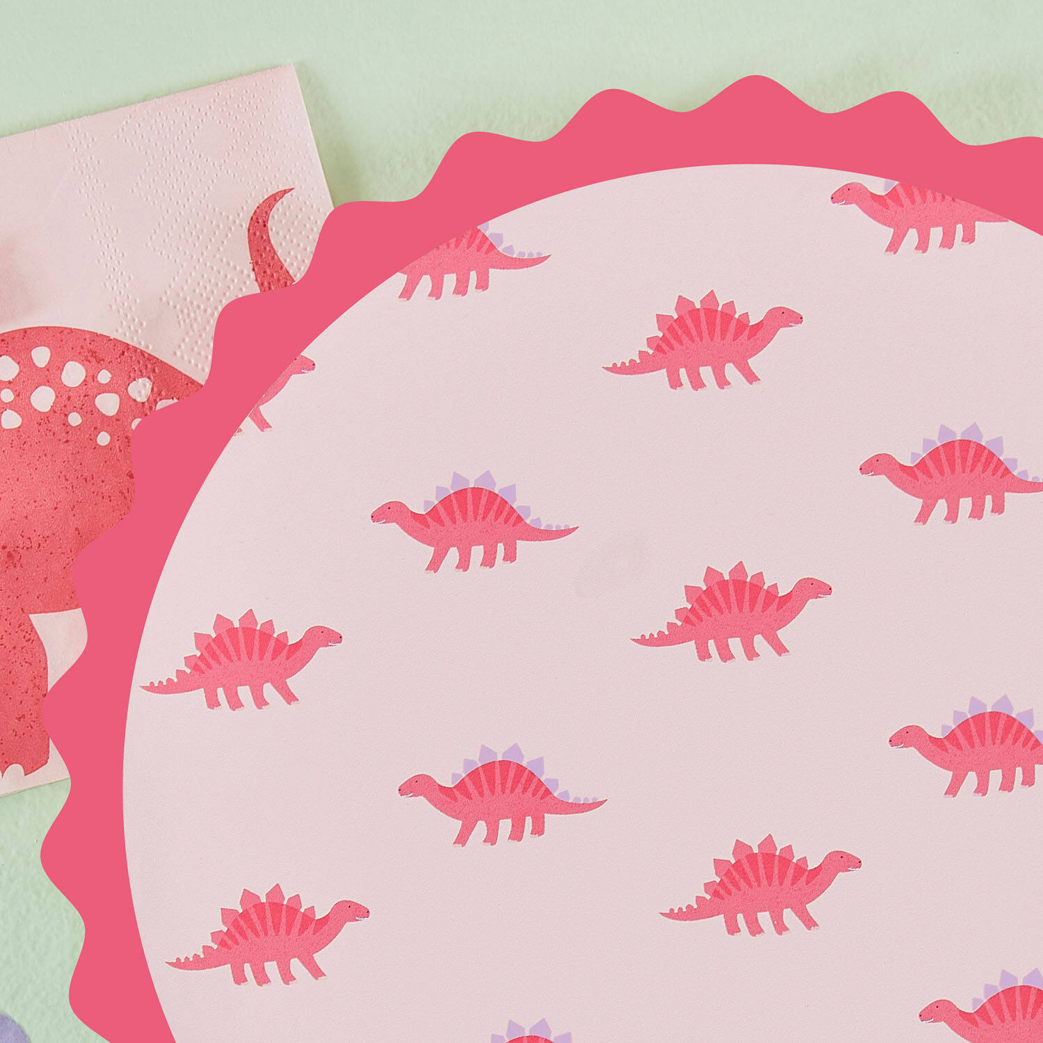 Plate - Dinosaur - Round with Spikes