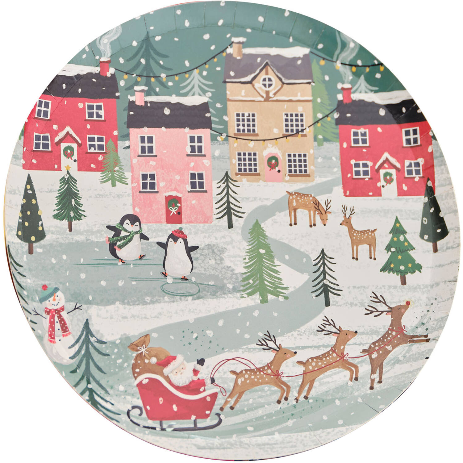 Paper Plates - Christmas Scene Paper Plates
