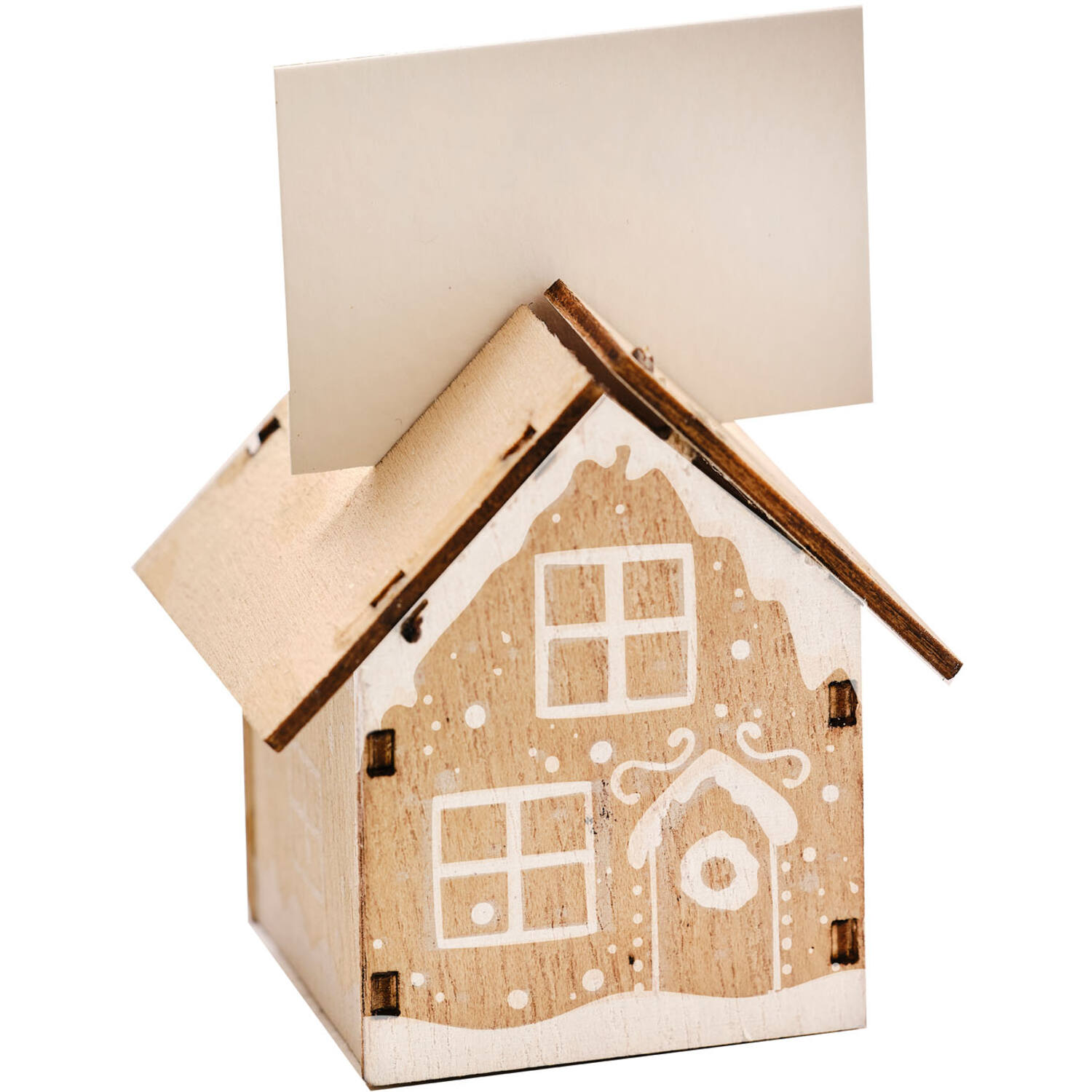 Place Card Holder - Wooden House Place Card Holder