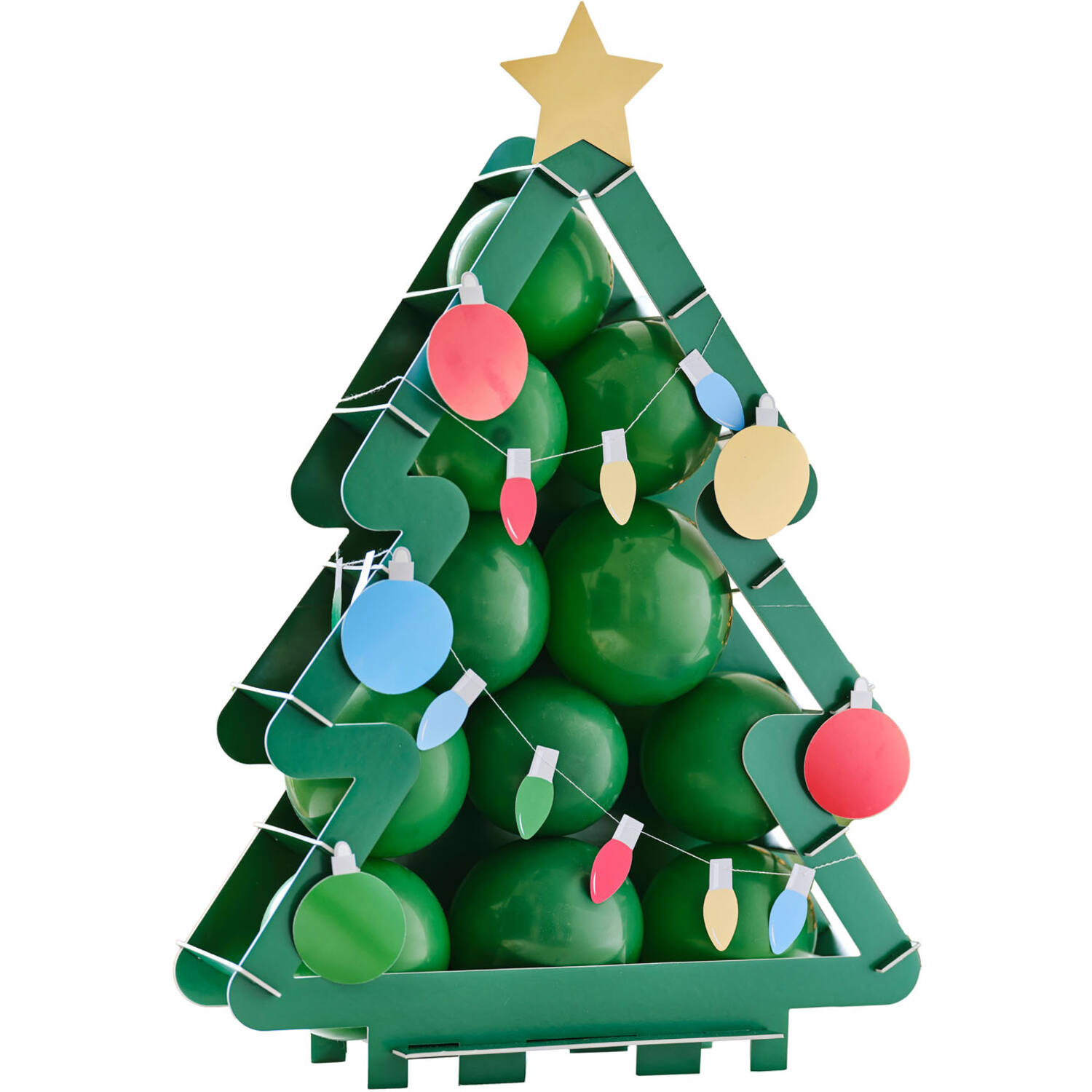 Balloon Mosaic - Novelty Christmas Tree Balloon Mosaic - Table Top