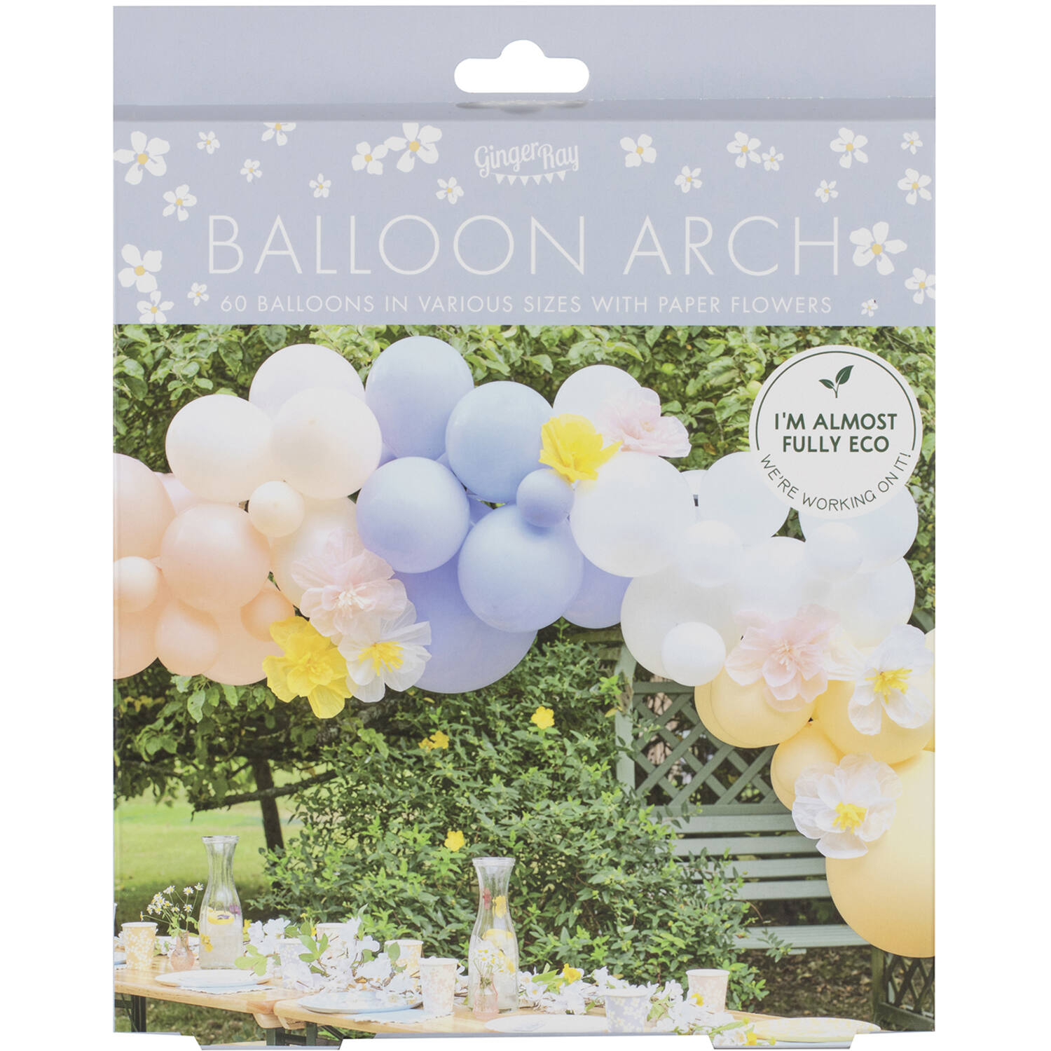Balloon Arch - Spring Balloon Arch with Paper Flowers