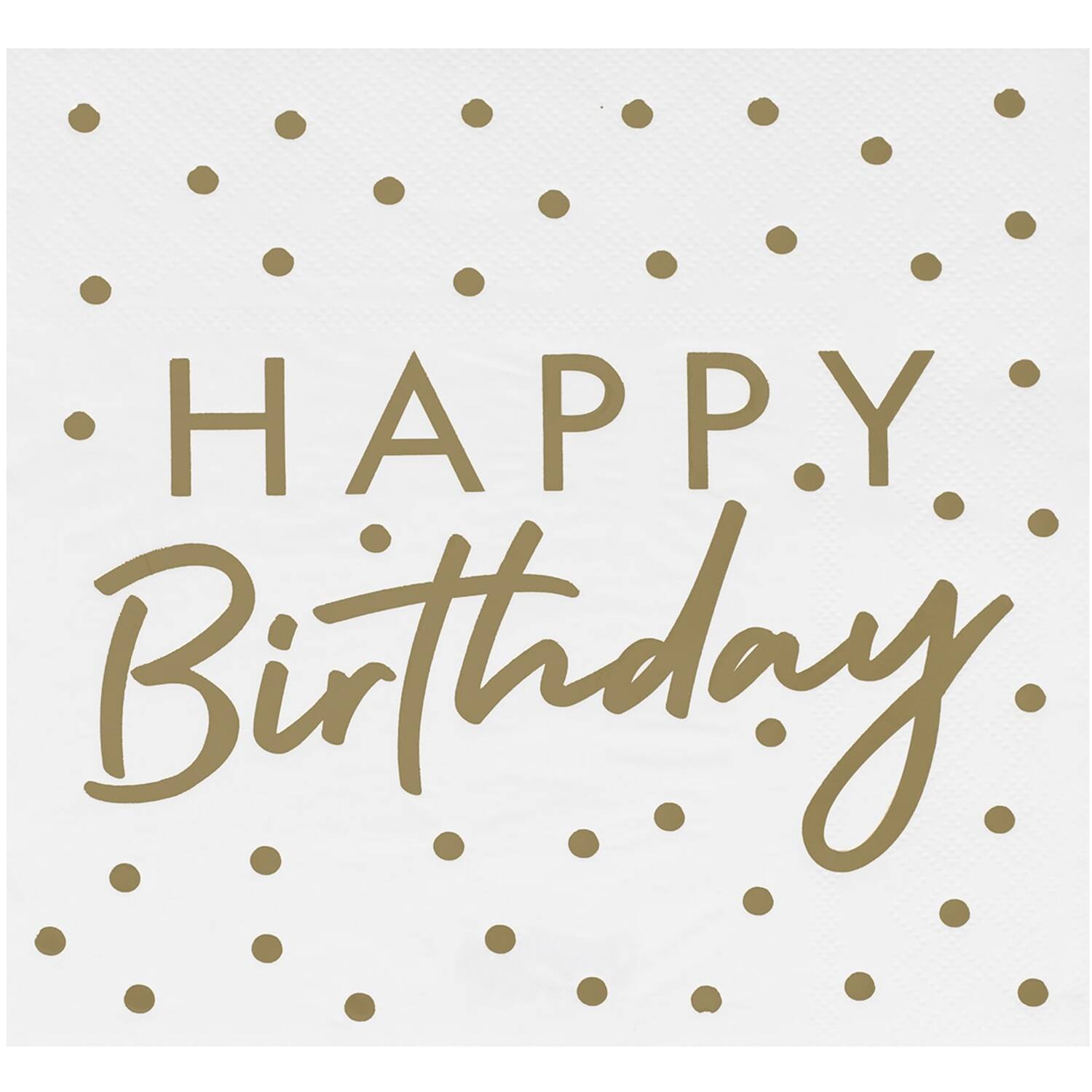 happy birthday napkin