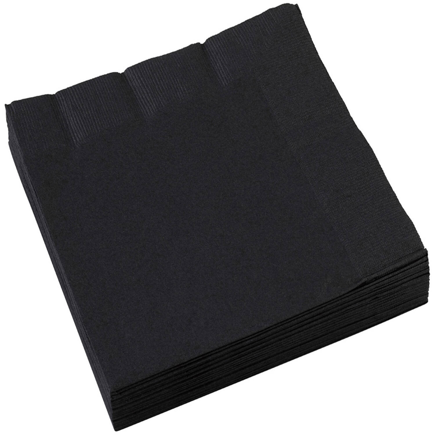 20 Napkins Black 33 x 33 cm