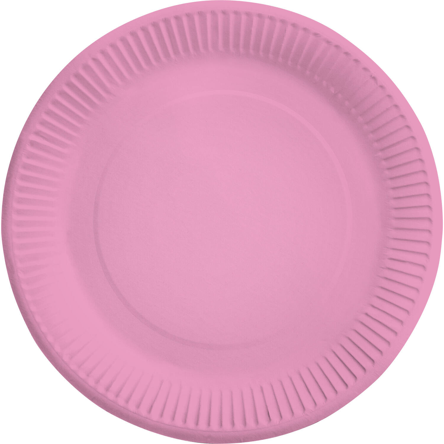 8 Plates New Pink Round Paper 23 cm