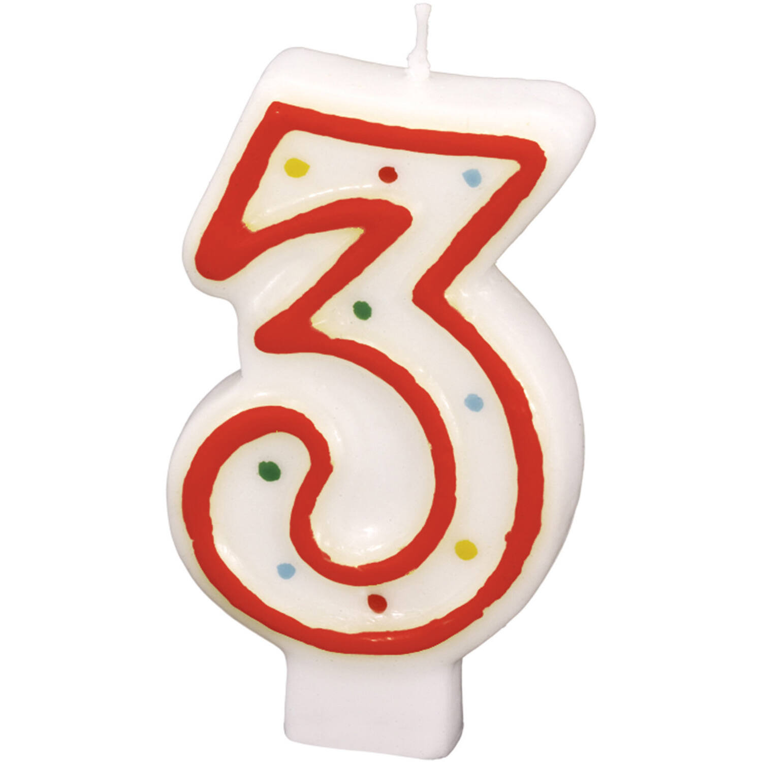Numeral Candle 3 Height 7.3 cm