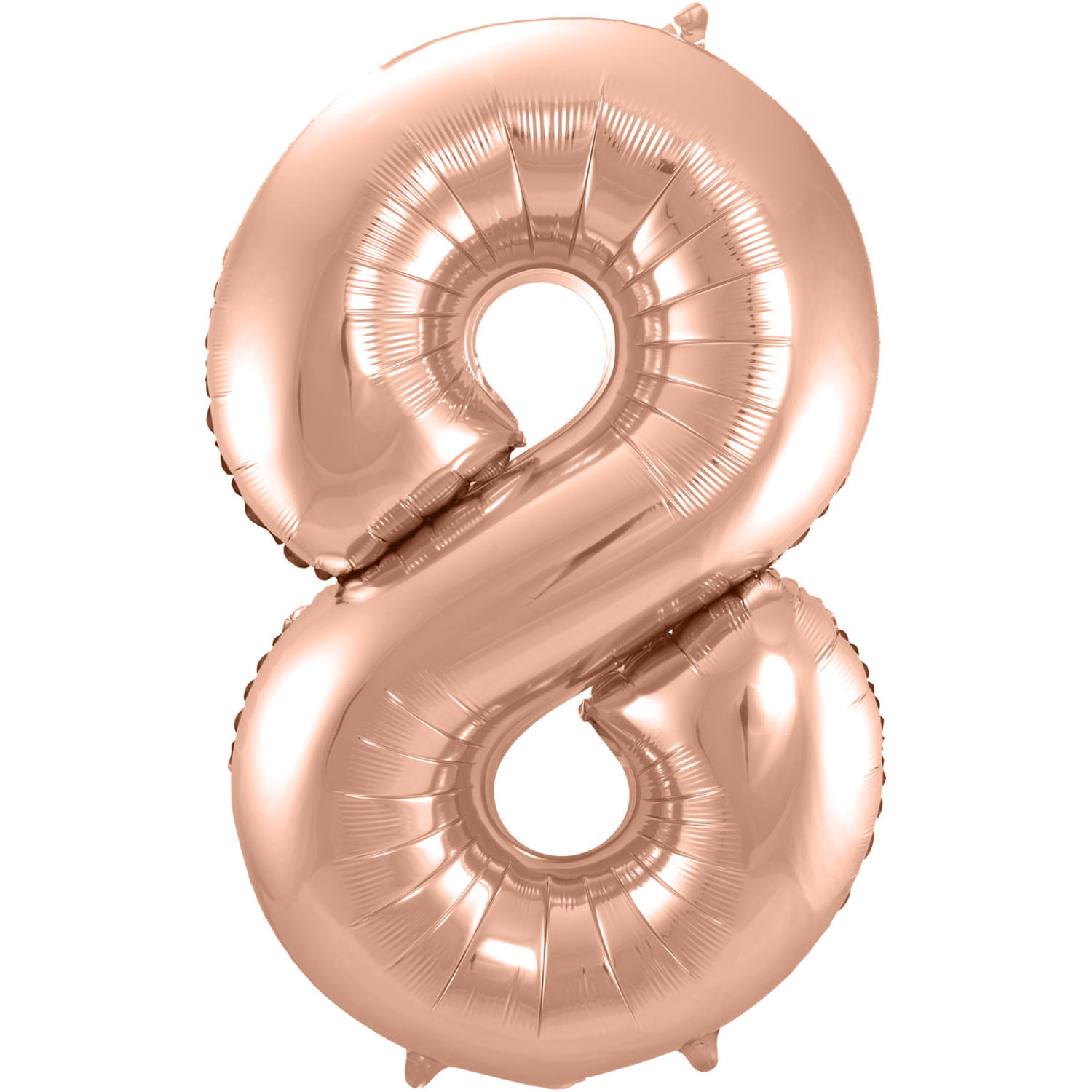 Foil Balloon Number 8 - Rose Gold - 86 cm