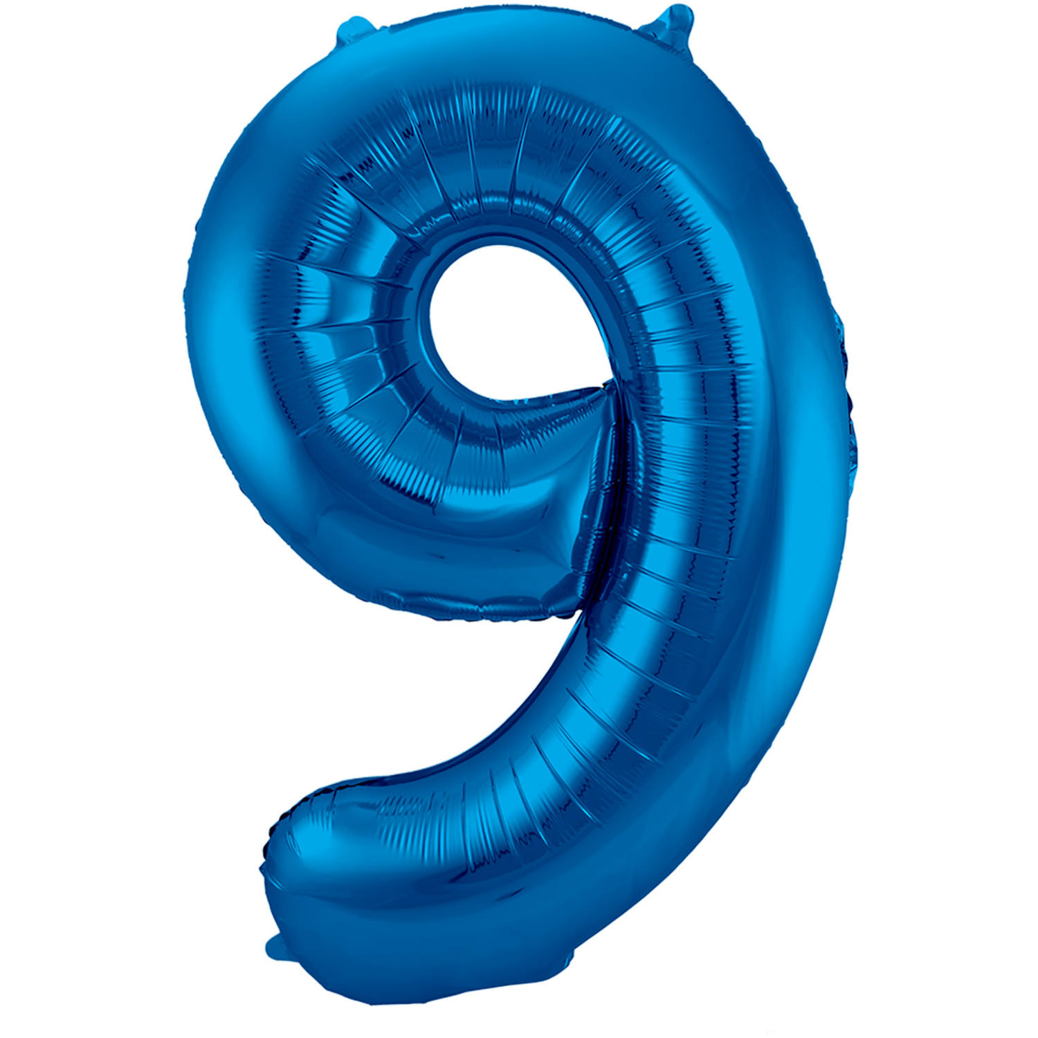 Foil Balloon Number 9 - Blue - 86 cm