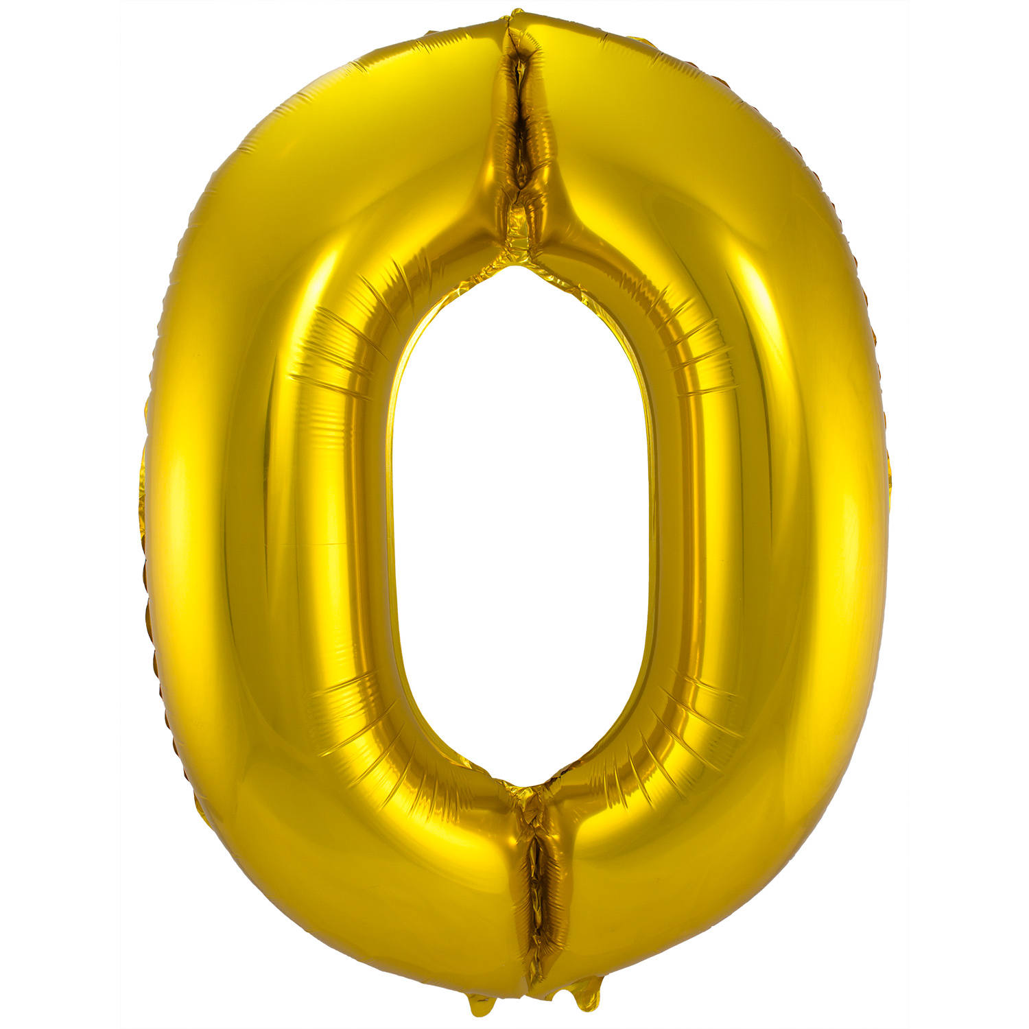 Foil Balloon Number 0 - Gold - 86 cm