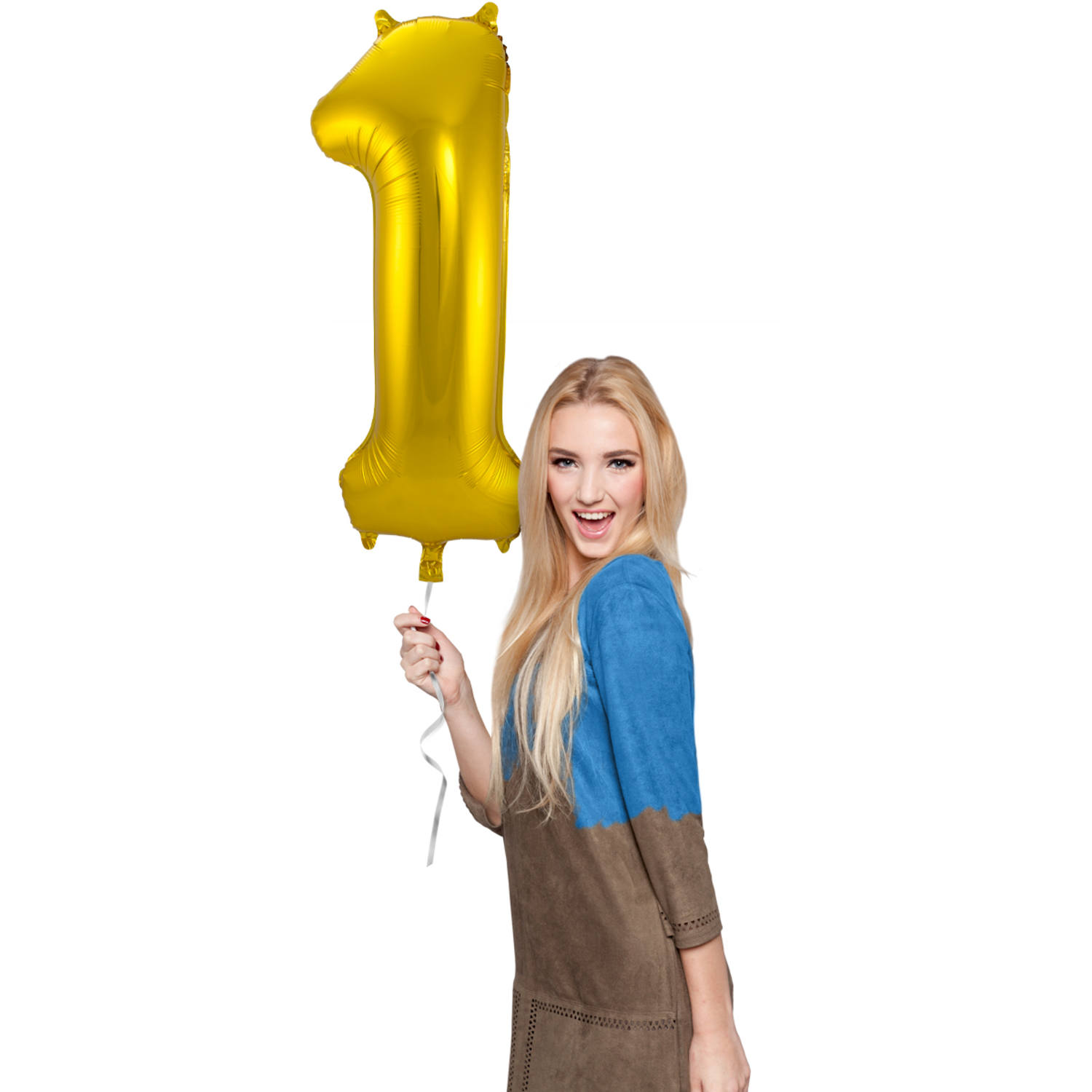 Foil Balloon Number 1 - Gold - 86 cm