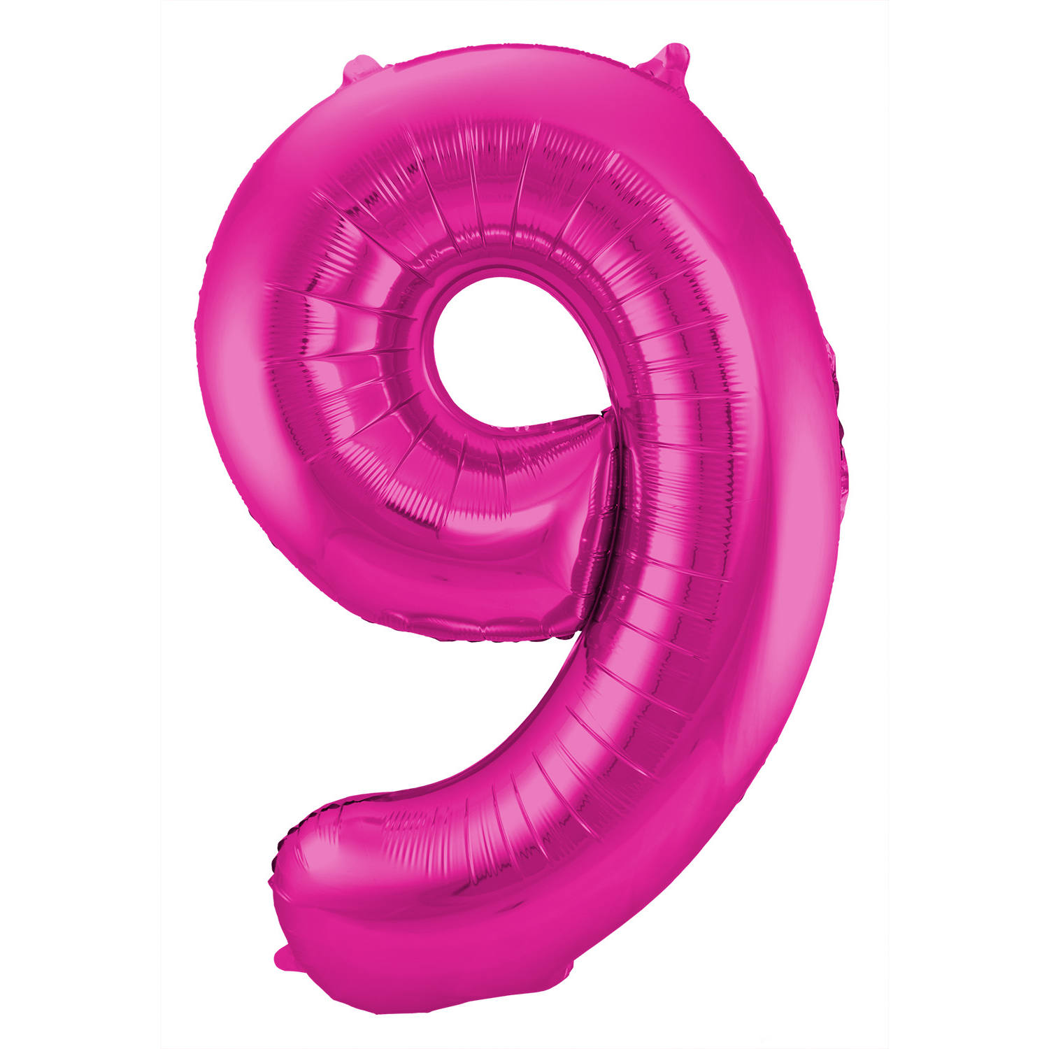 Foil Balloon Number 9 - Magenta - 86 cm