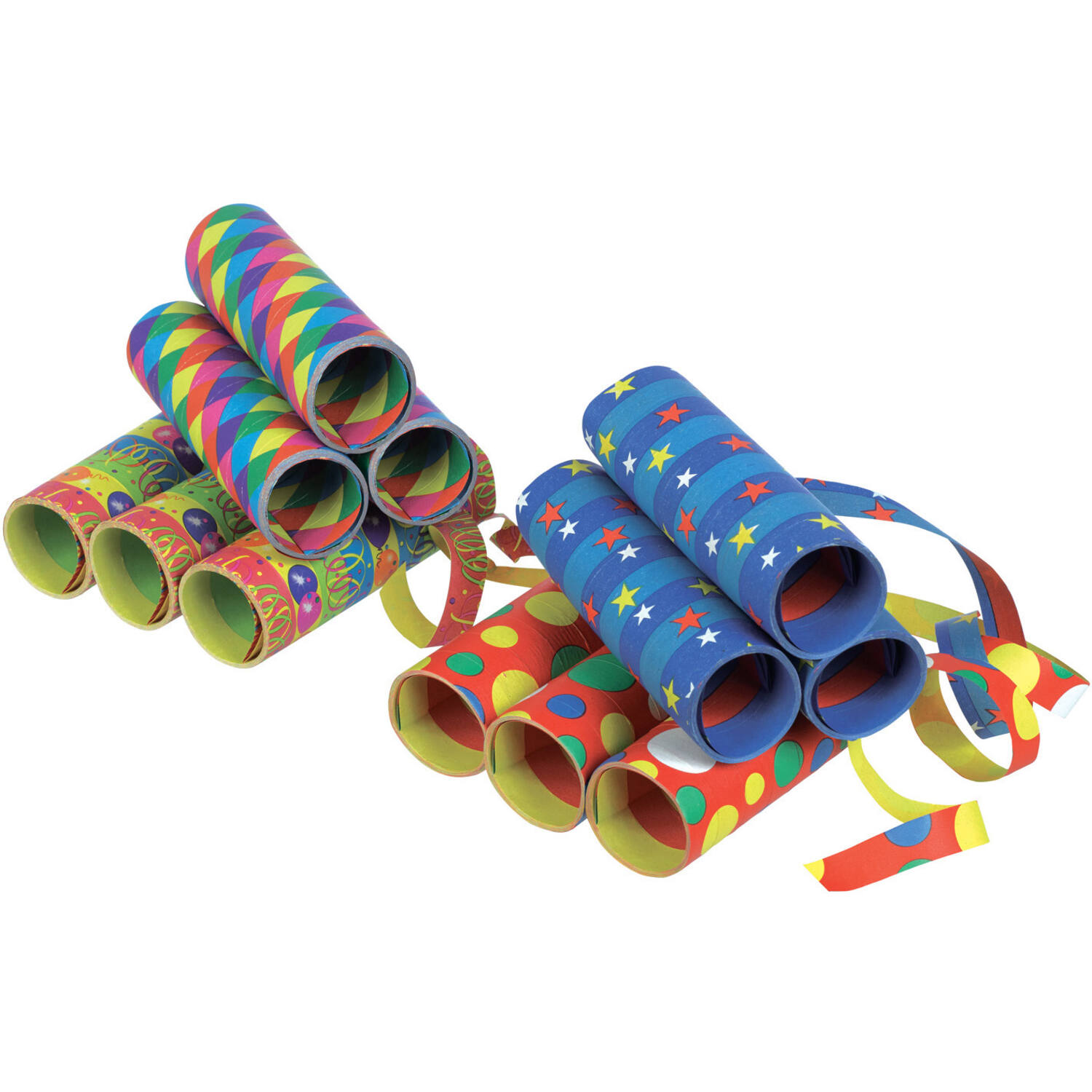3 Streamers Motif Mix Assorted Paper 1.4 x 400 cm