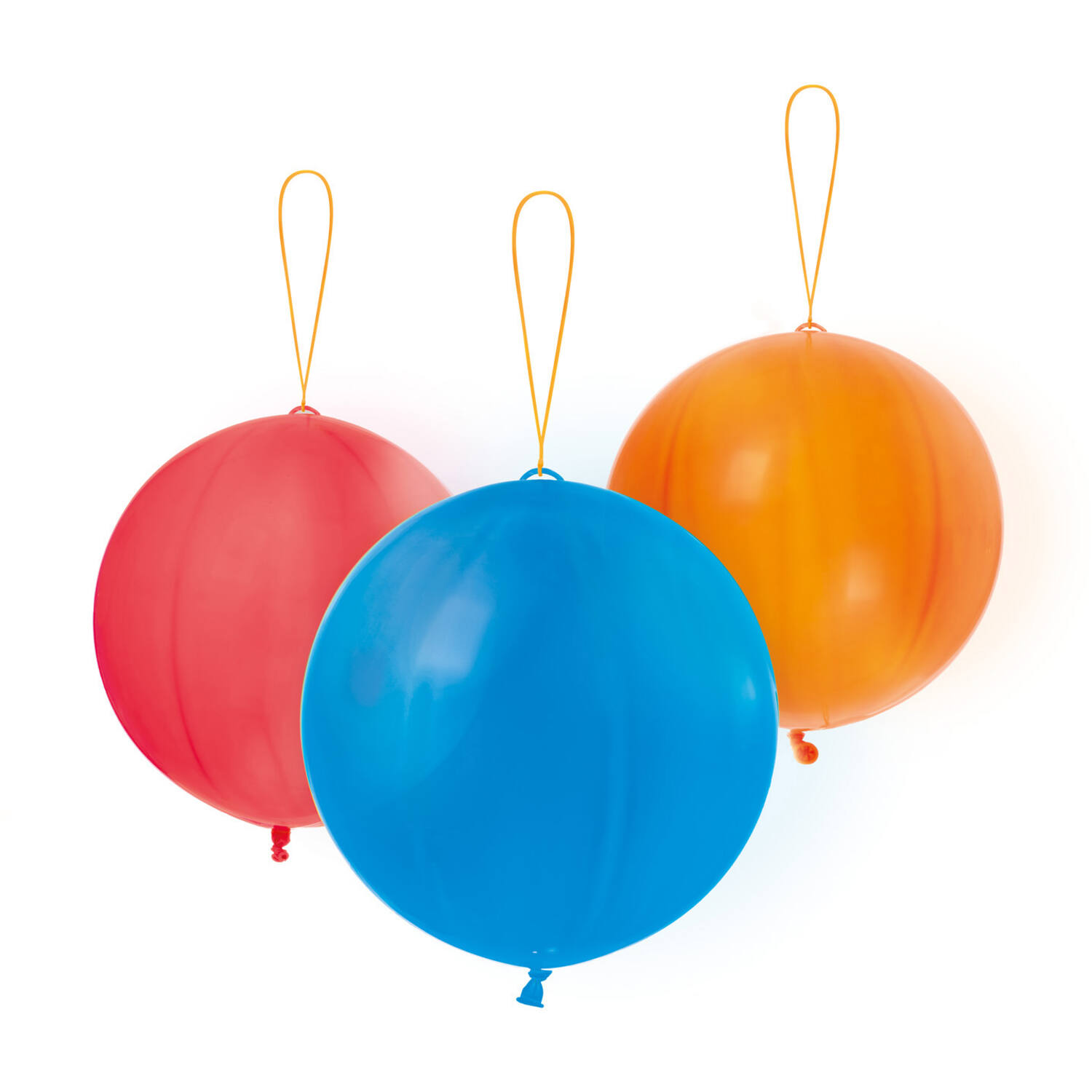 3 Latex Punch Balls assorted 35.5 cm / 14"