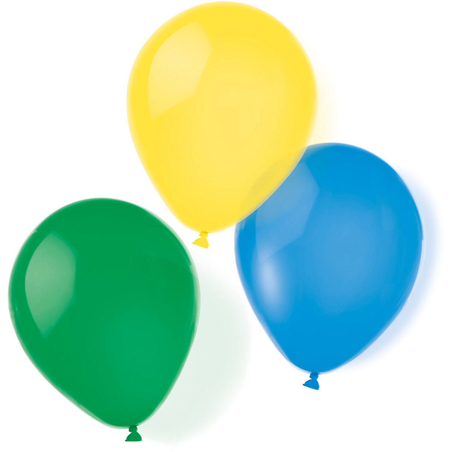 8 Latex Balloons Metallic assorted 25.4 cm / 10"