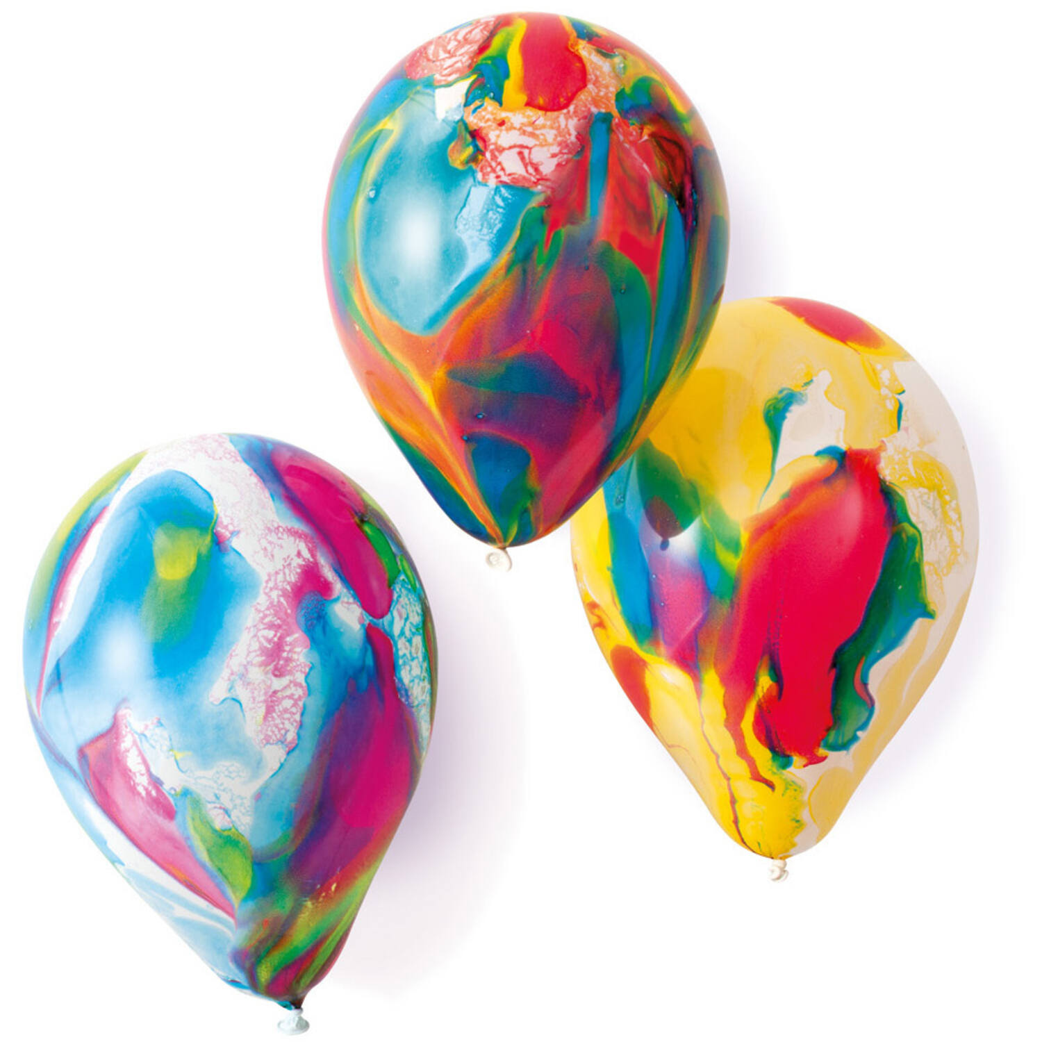 8 Latex Balloons Marble assorted 17.8 cm / 7"