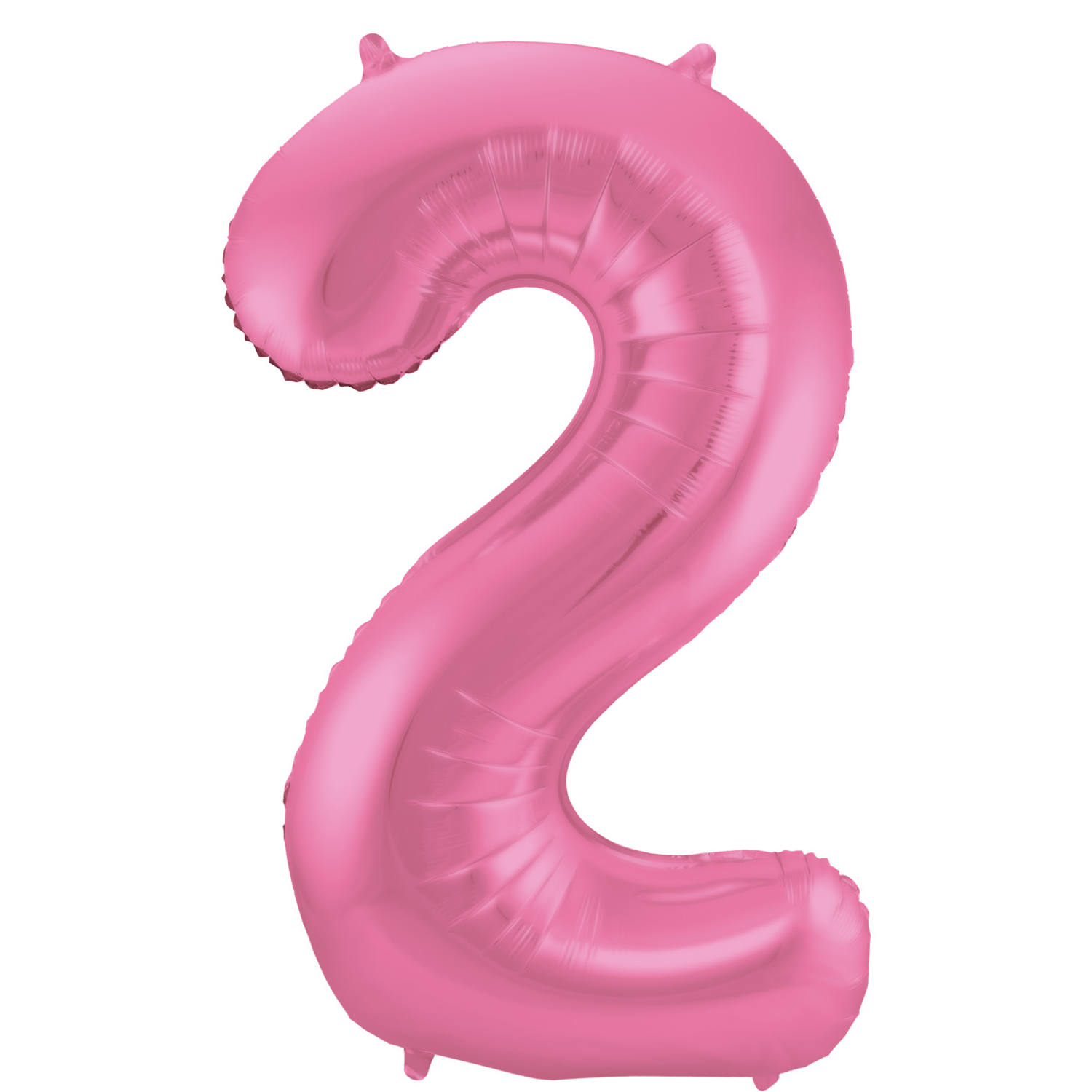 Foil Balloon Number 2 - Pink Metallic Mat - 86 cm
